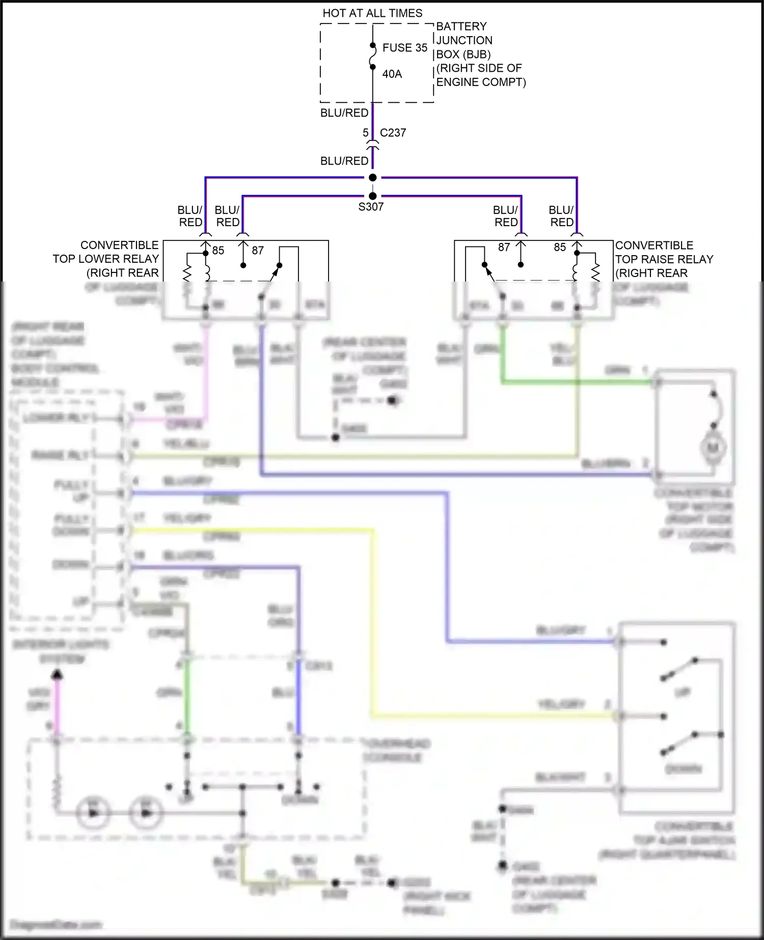 Wiring diagram vio for Ford Mustang V facelift 2 (2012-2014) (50 of 72)