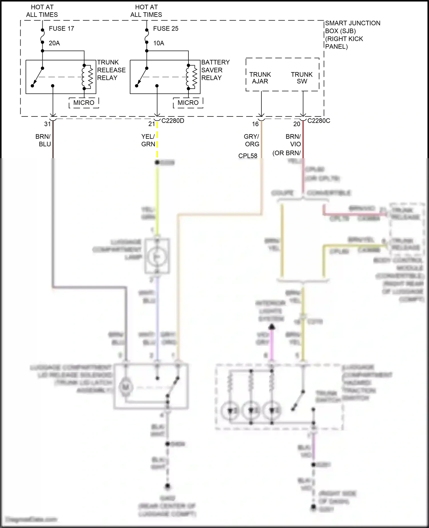 Wiring diagram vio for Ford Mustang V facelift 2 (2012-2014) (53 of 72)