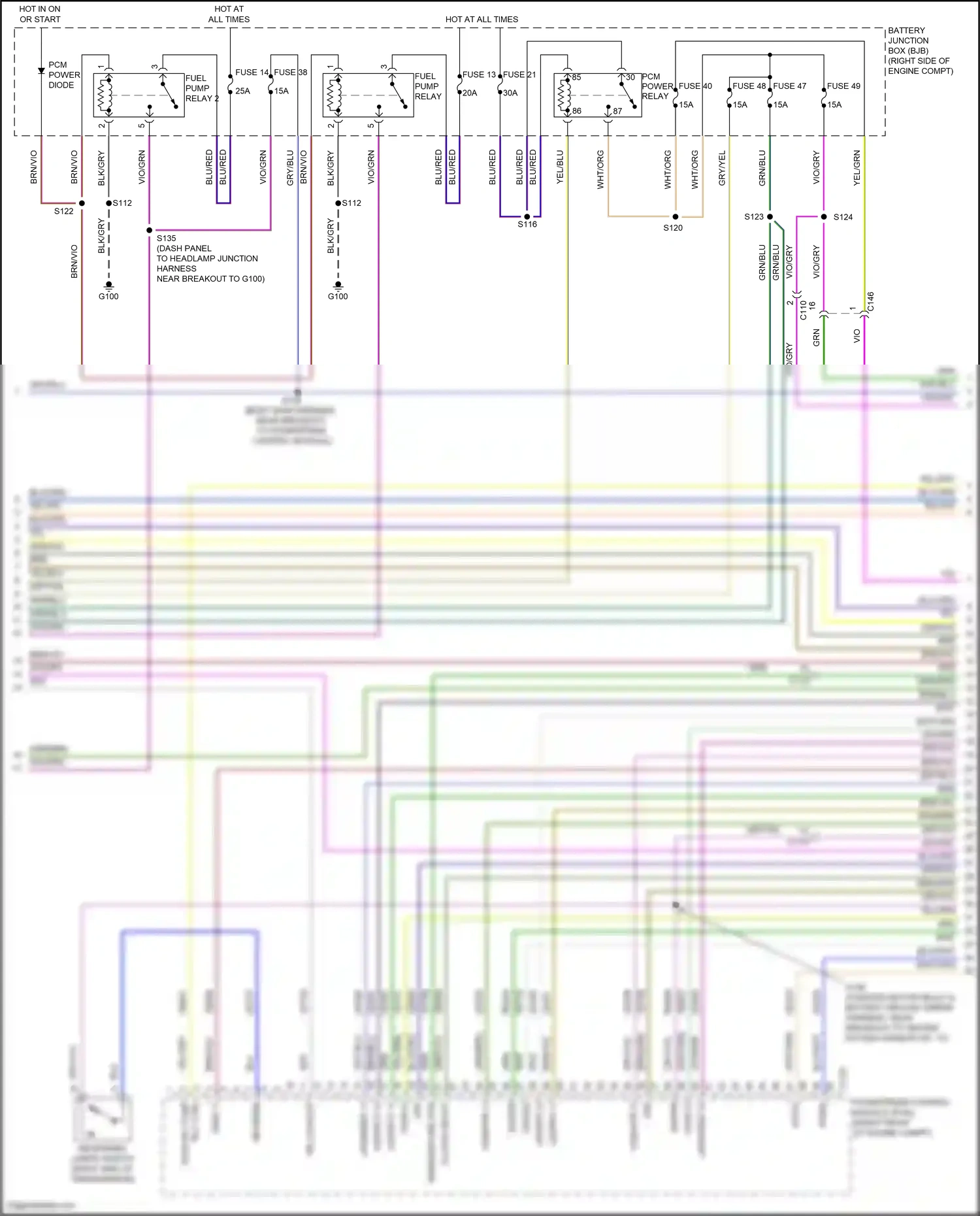 Wiring diagram vio for Ford Mustang V facelift 2 (2012-2014) (68 of 72)