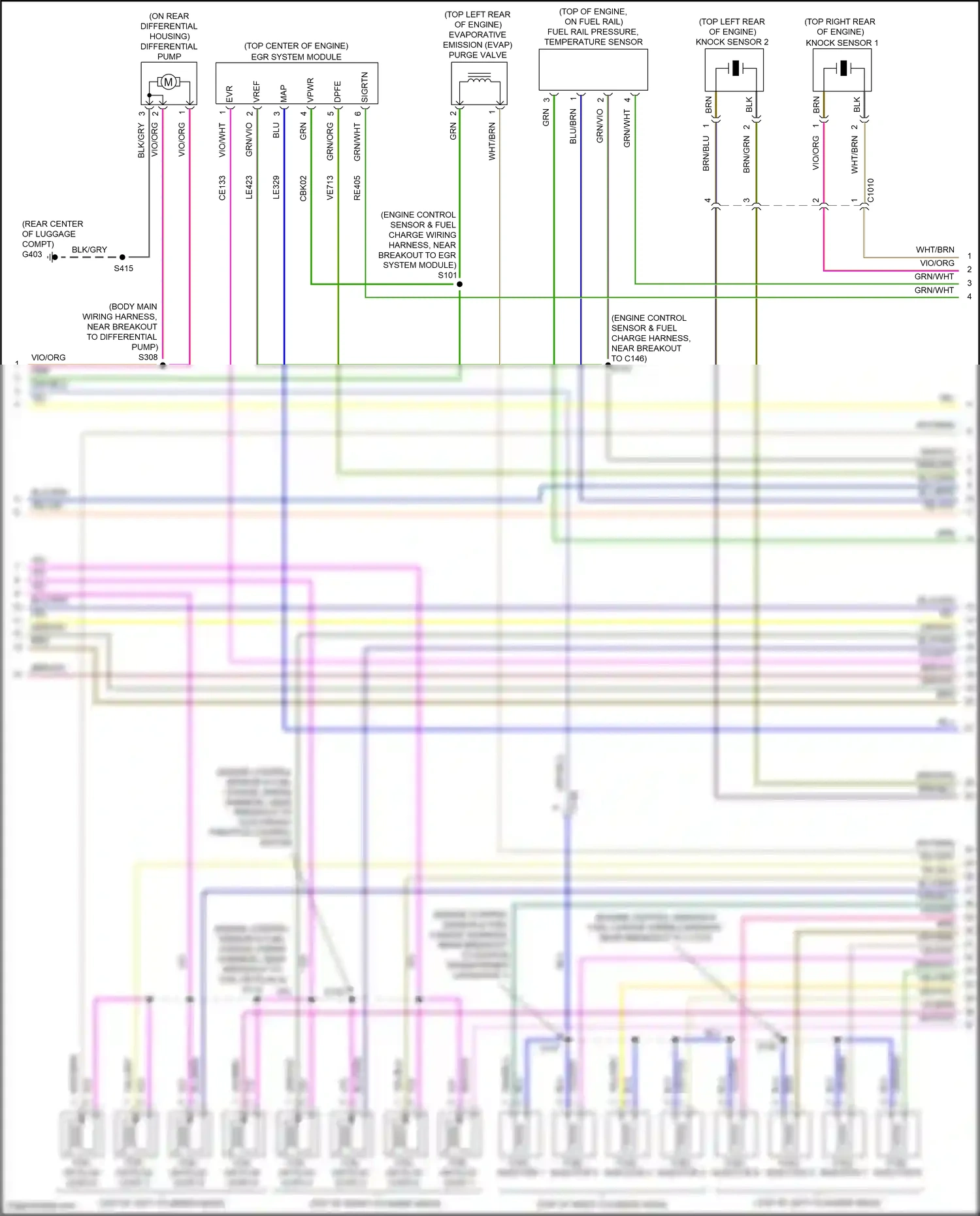 Wiring diagram vio/org for Ford Mustang V facelift 2 (2012-2014) (32 of 32)