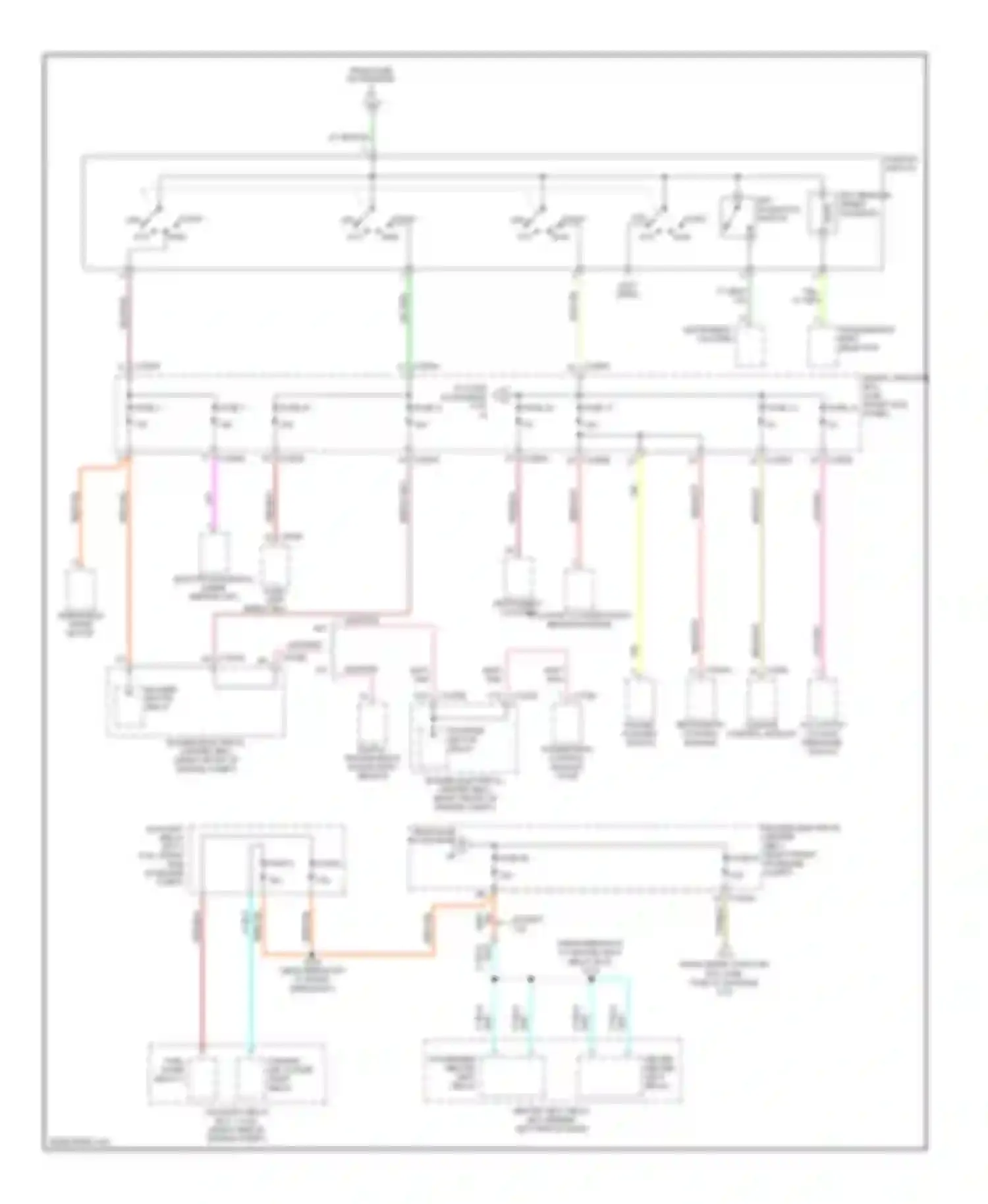 Mustang Ford V (2004-2009): Power distribution circuit (4 of 4)