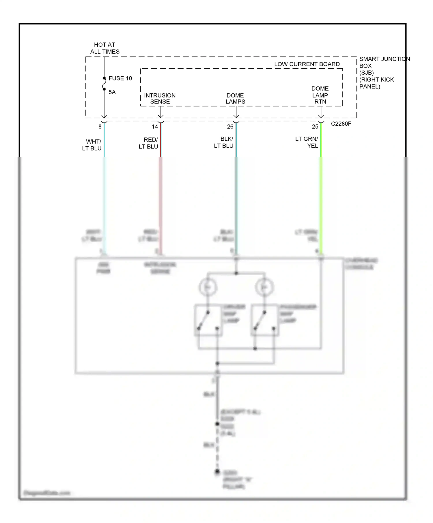 Wiring diagram 5.4l for Ford Mustang V (2004-2009) (5 of 7)