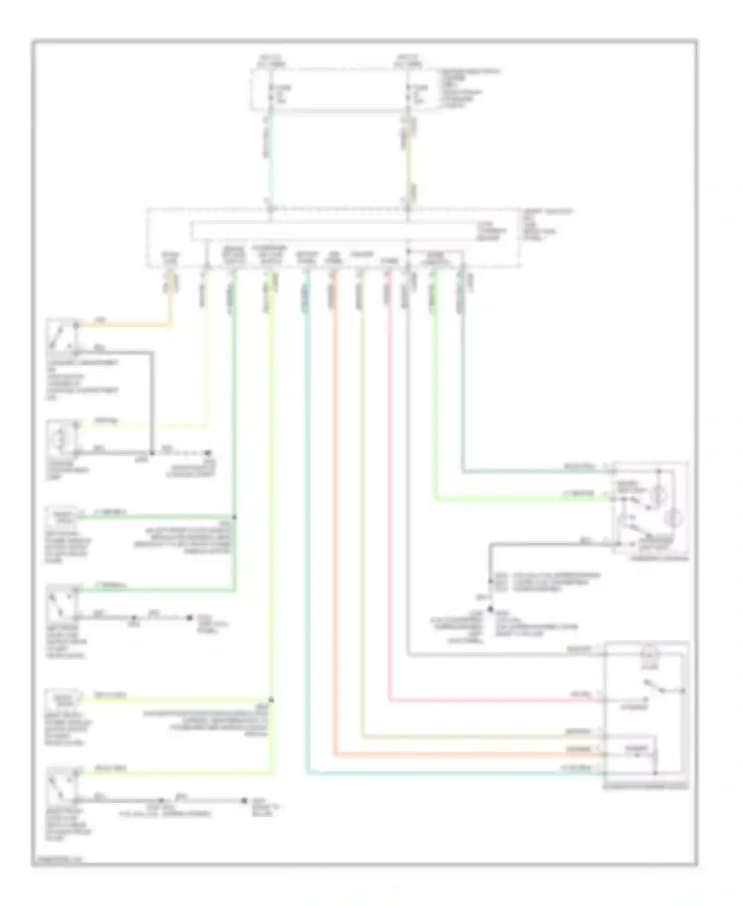 Wiring diagram overhead console for Ford Mustang V (2004-2009)