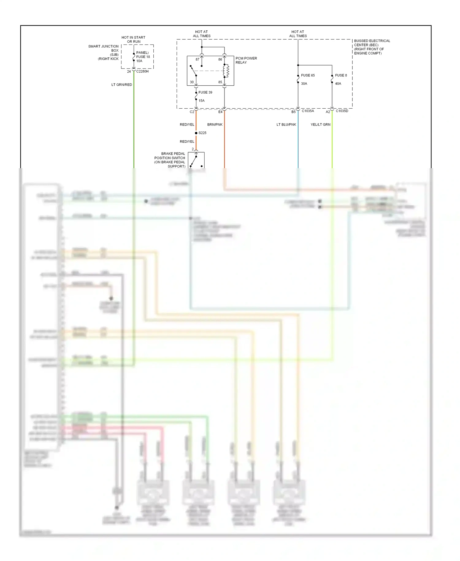 Wiring diagram blk for Ford Mustang V (2004-2009) (7 of 59)