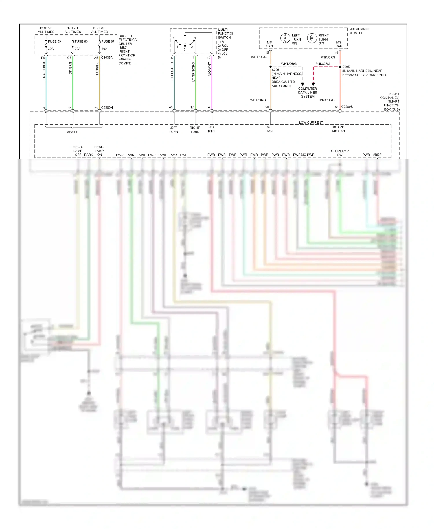 Wiring diagram blk for Ford Mustang V (2004-2009) (22 of 59)