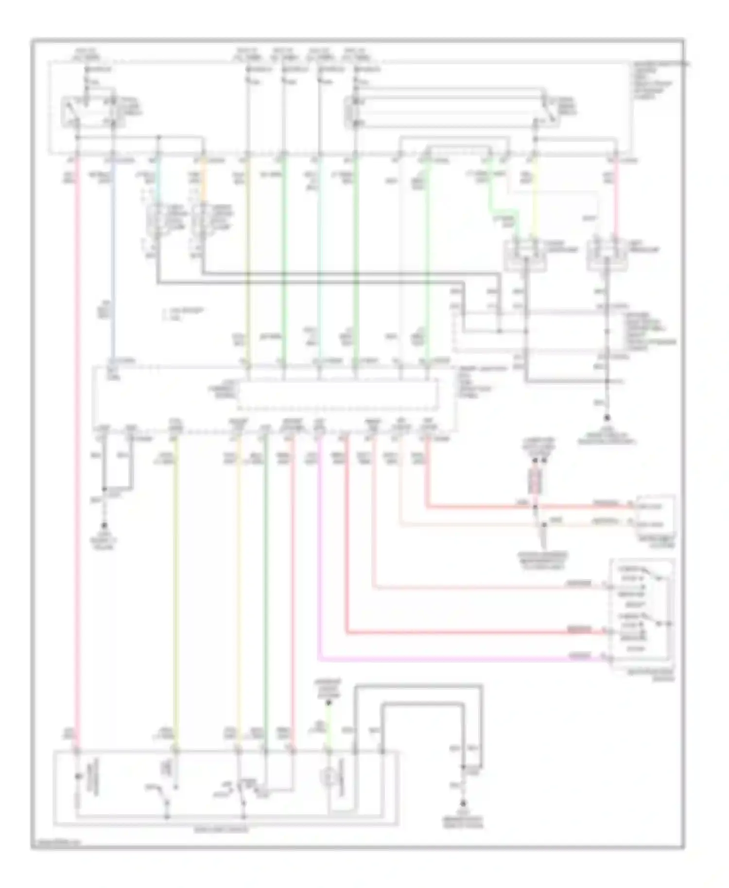 Wiring diagram right front fog lamp for Ford Mustang V (2004-2009)