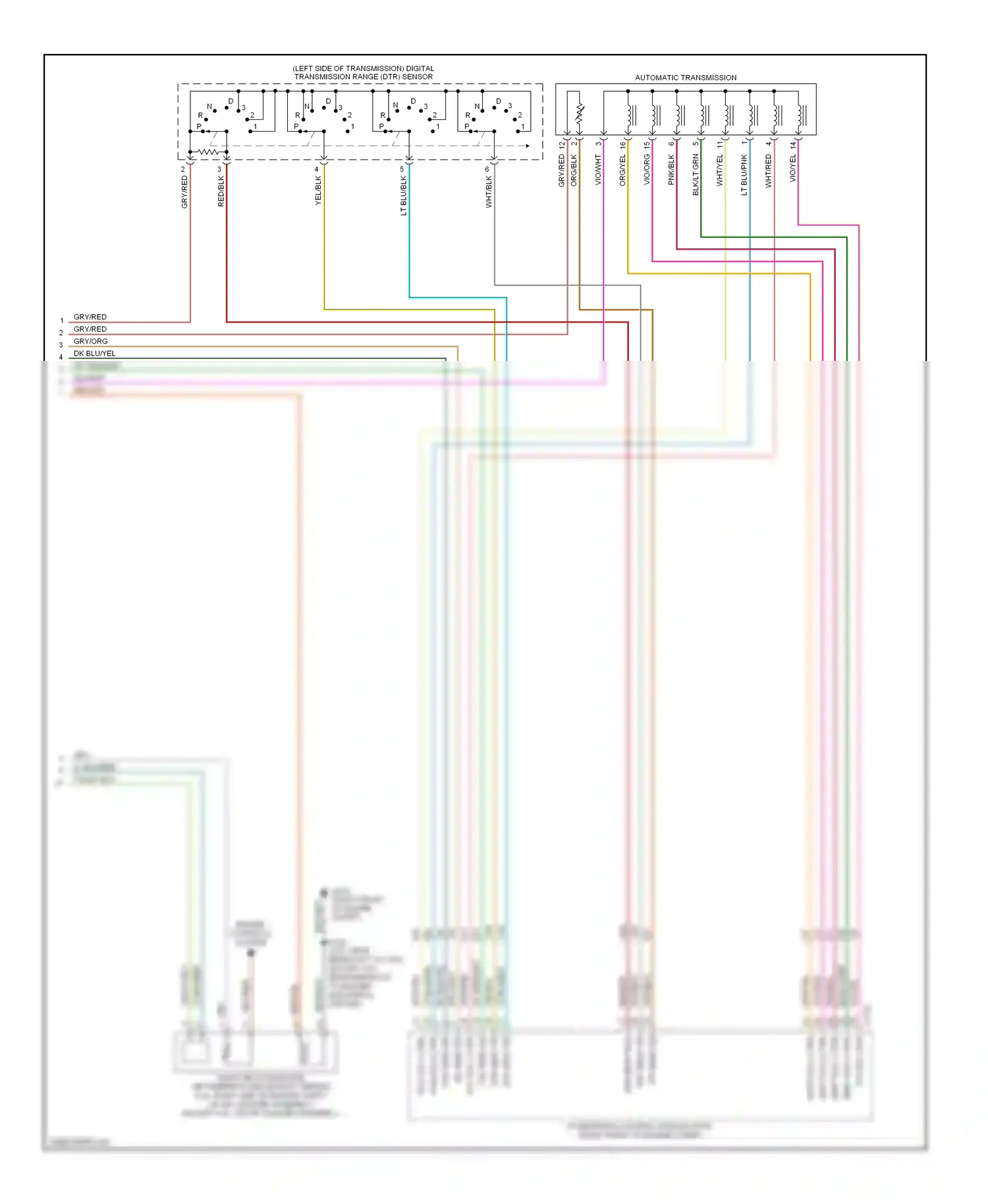 Wiring diagram gry/org for Ford Mustang V (2004-2009) (12 of 19)