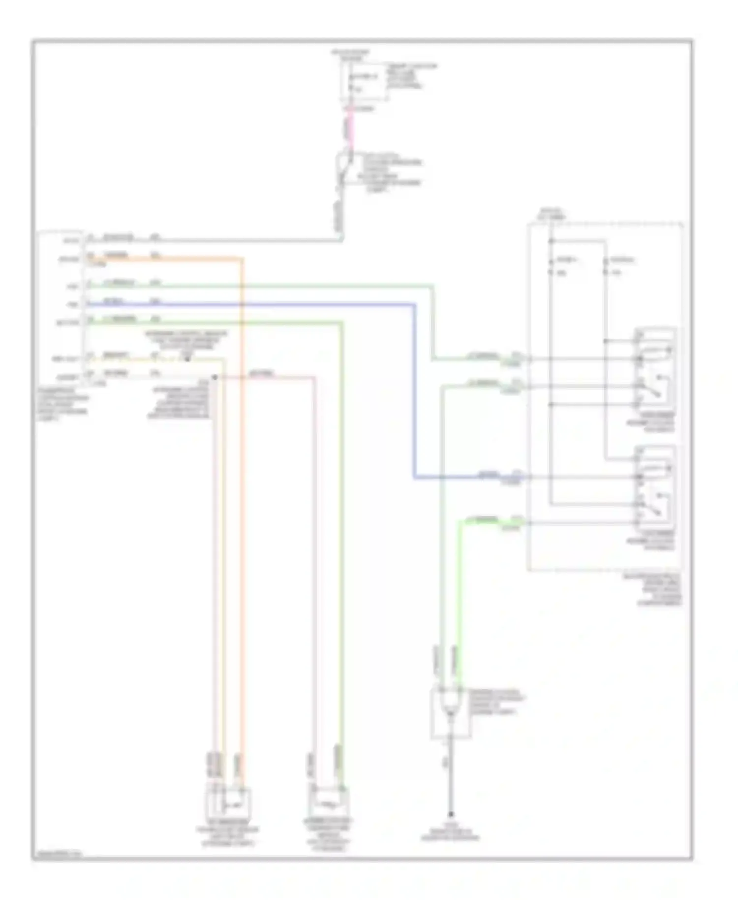 Wiring diagram compartment) for Ford Mustang V (2004-2009)