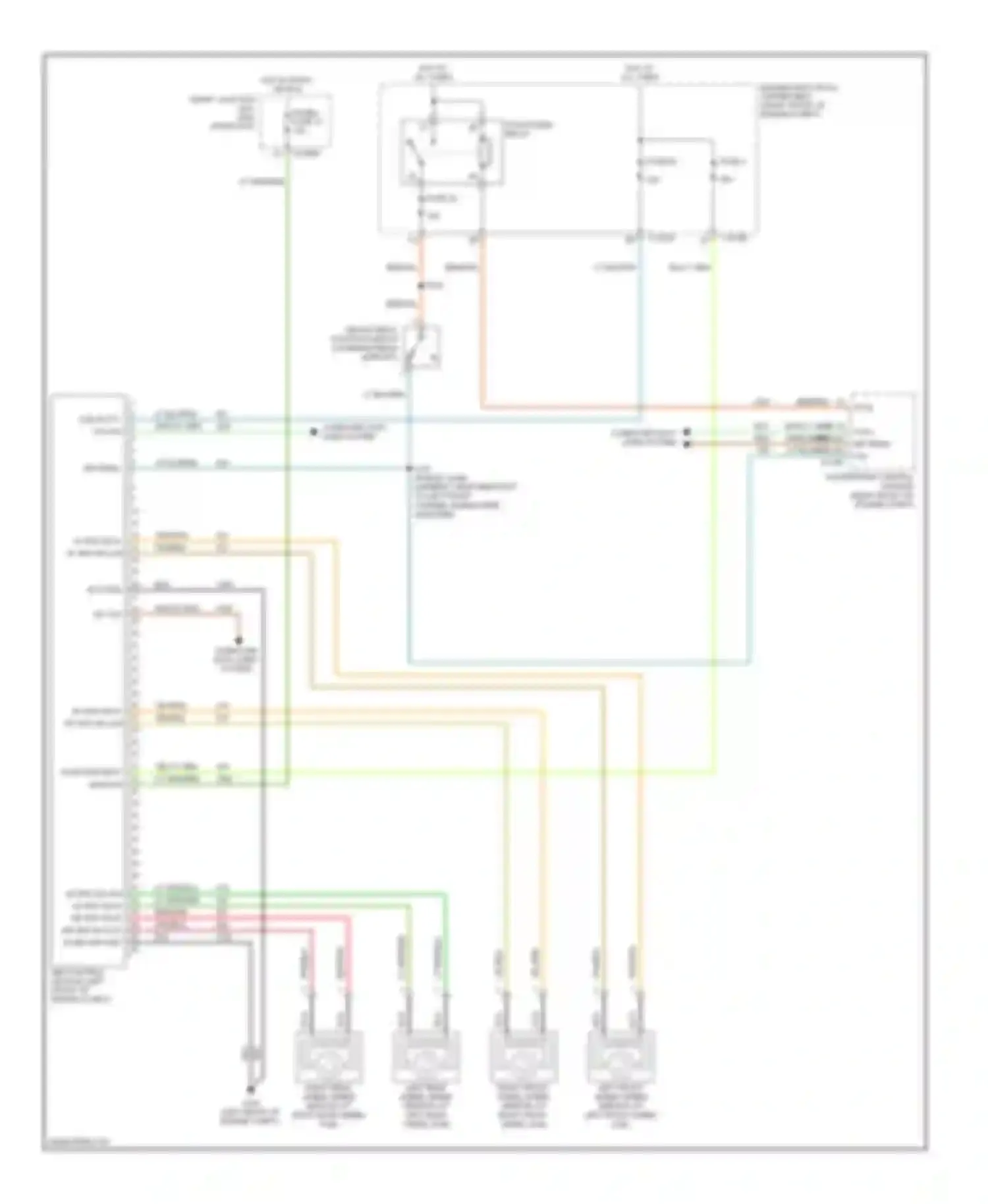 Wiring diagram lf spd sn hi lf spd sn low for Ford Mustang V (2004-2009)