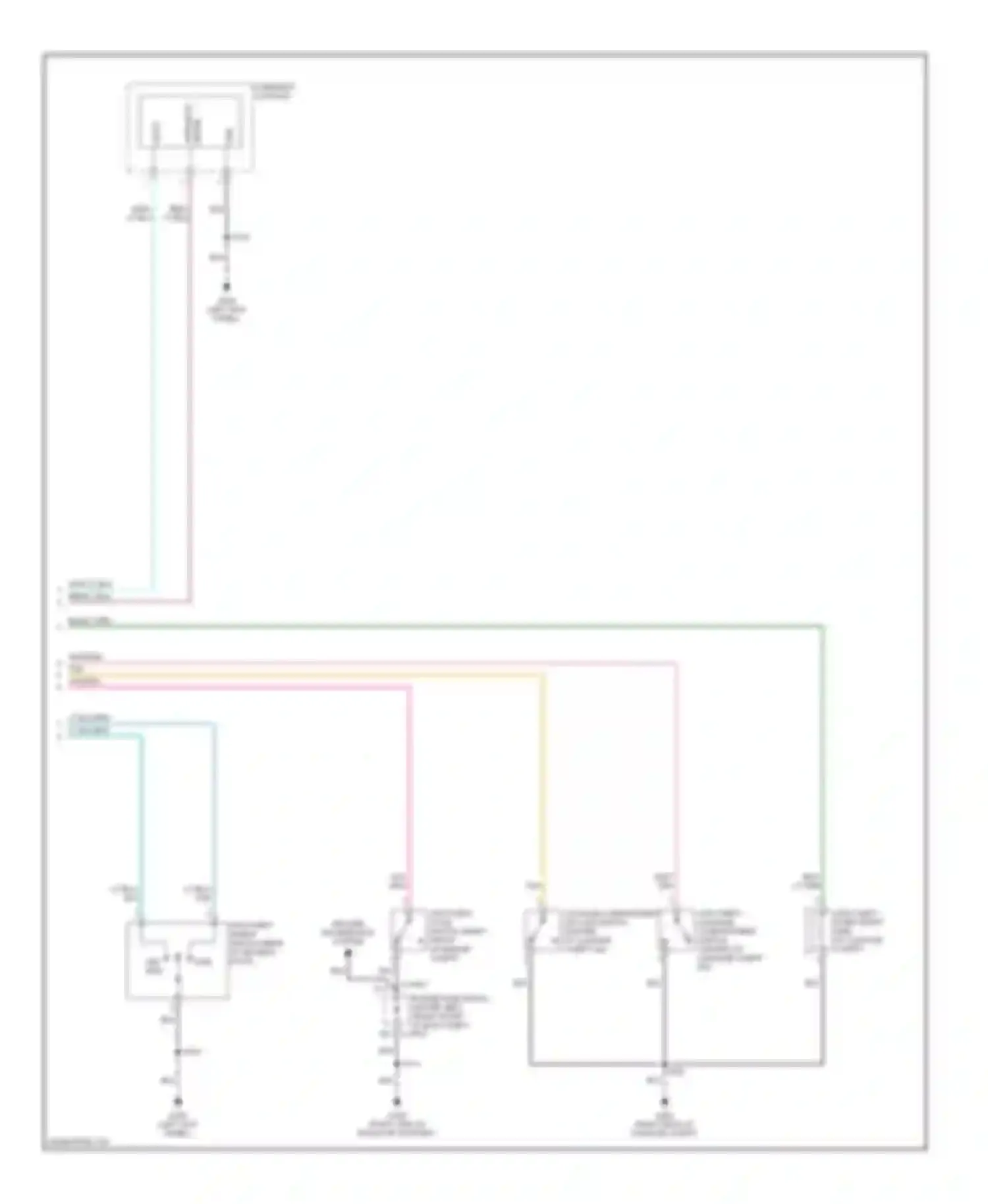 Wiring diagram overhead console for Ford Mustang V (2004-2009)