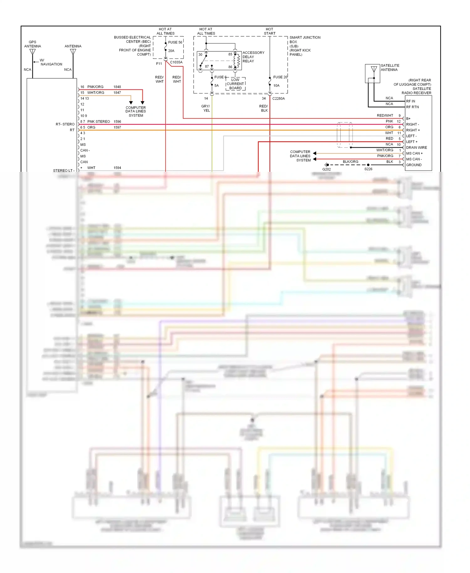 Wiring diagram red for Ford Mustang V (2004-2009) (39 of 45)
