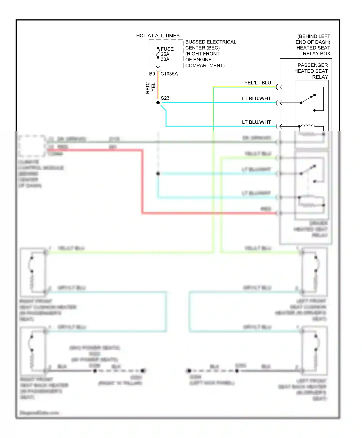 Wiring diagram red for Ford Mustang V (2004-2009) (34 of 45)
