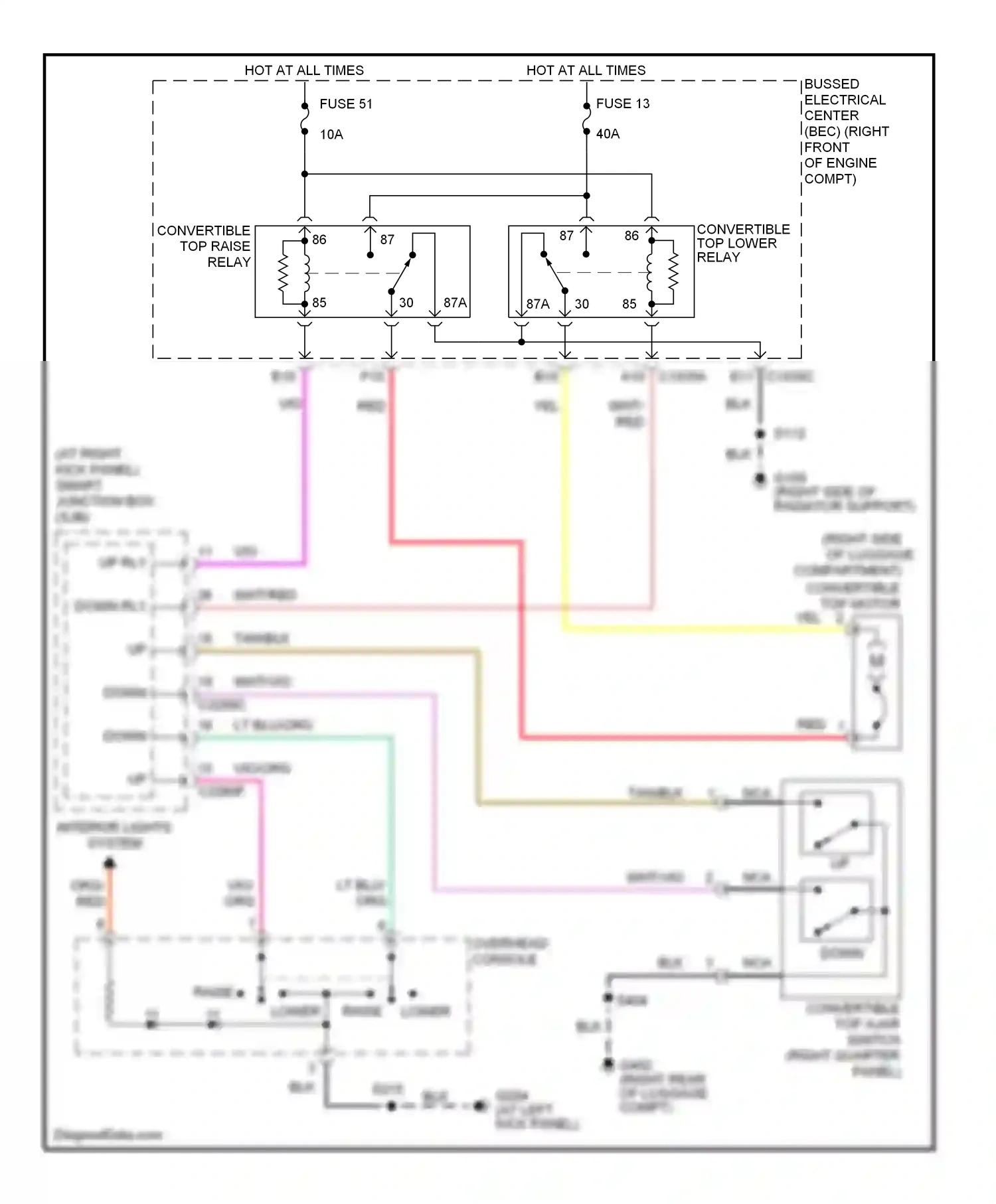 Wiring diagram red for Ford Mustang V (2004-2009) (33 of 45)