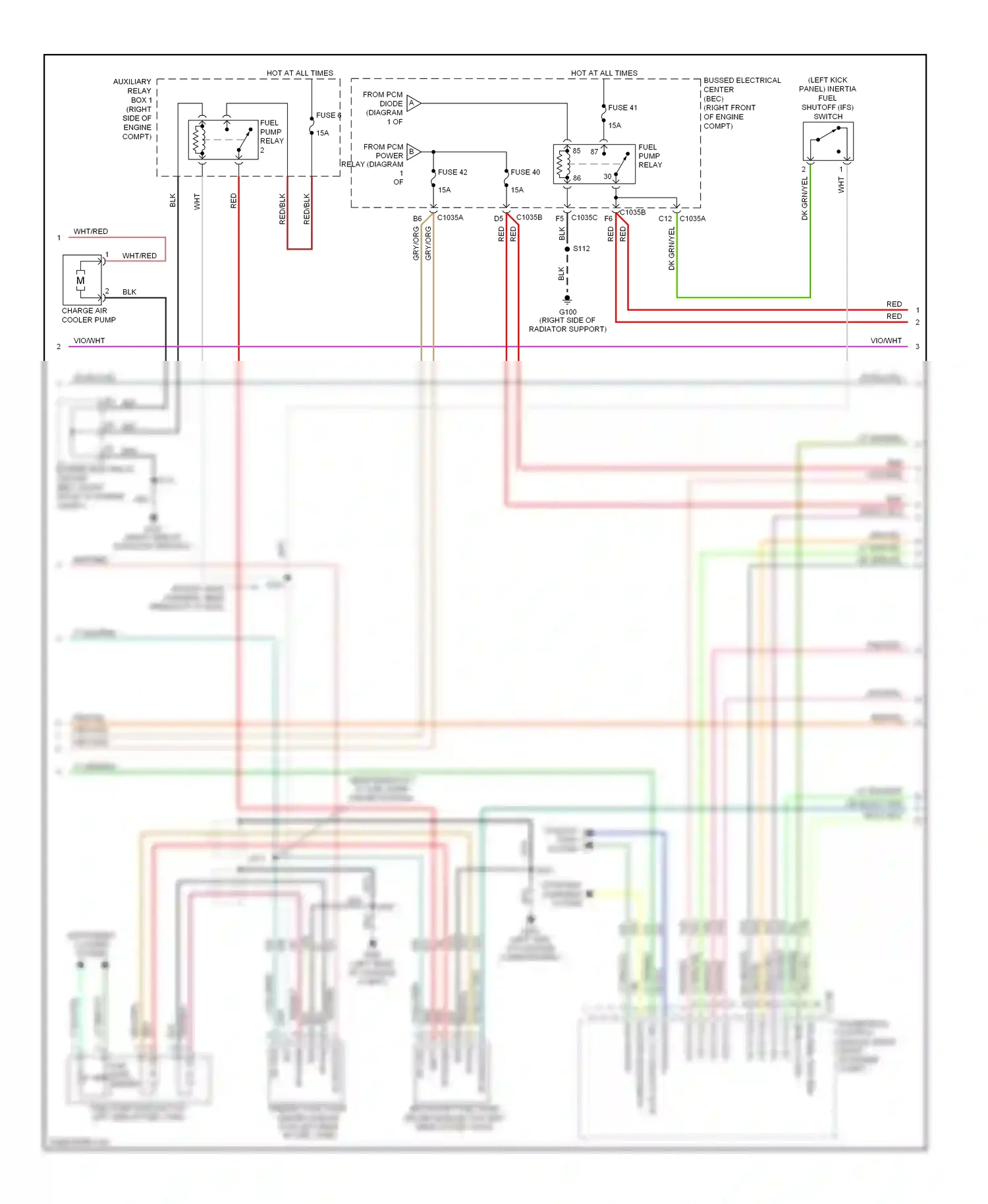Wiring diagram red/blk for Ford Mustang V (2004-2009) (9 of 16)