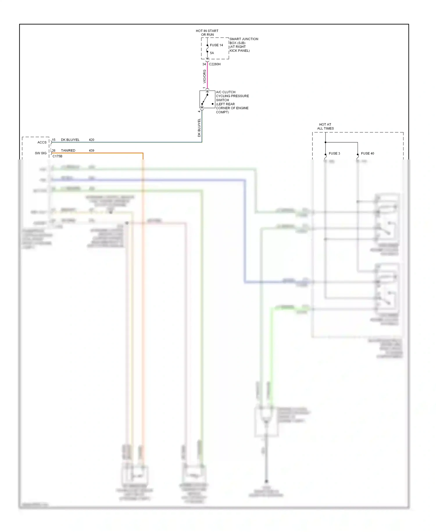 Wiring diagram ref volt for Ford Mustang V (2004-2009) (1 of 2)