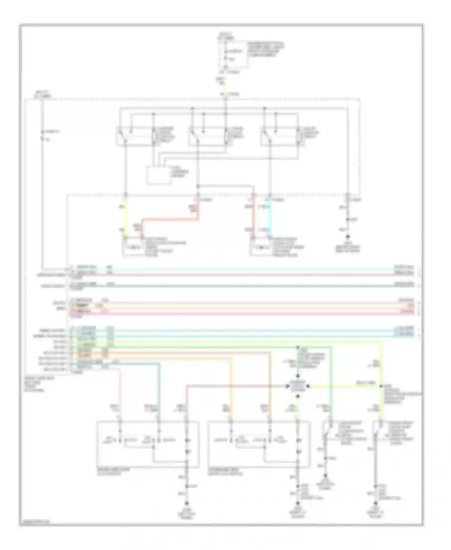 Wiring diagram un- lock lock for Ford Mustang V (2004-2009)