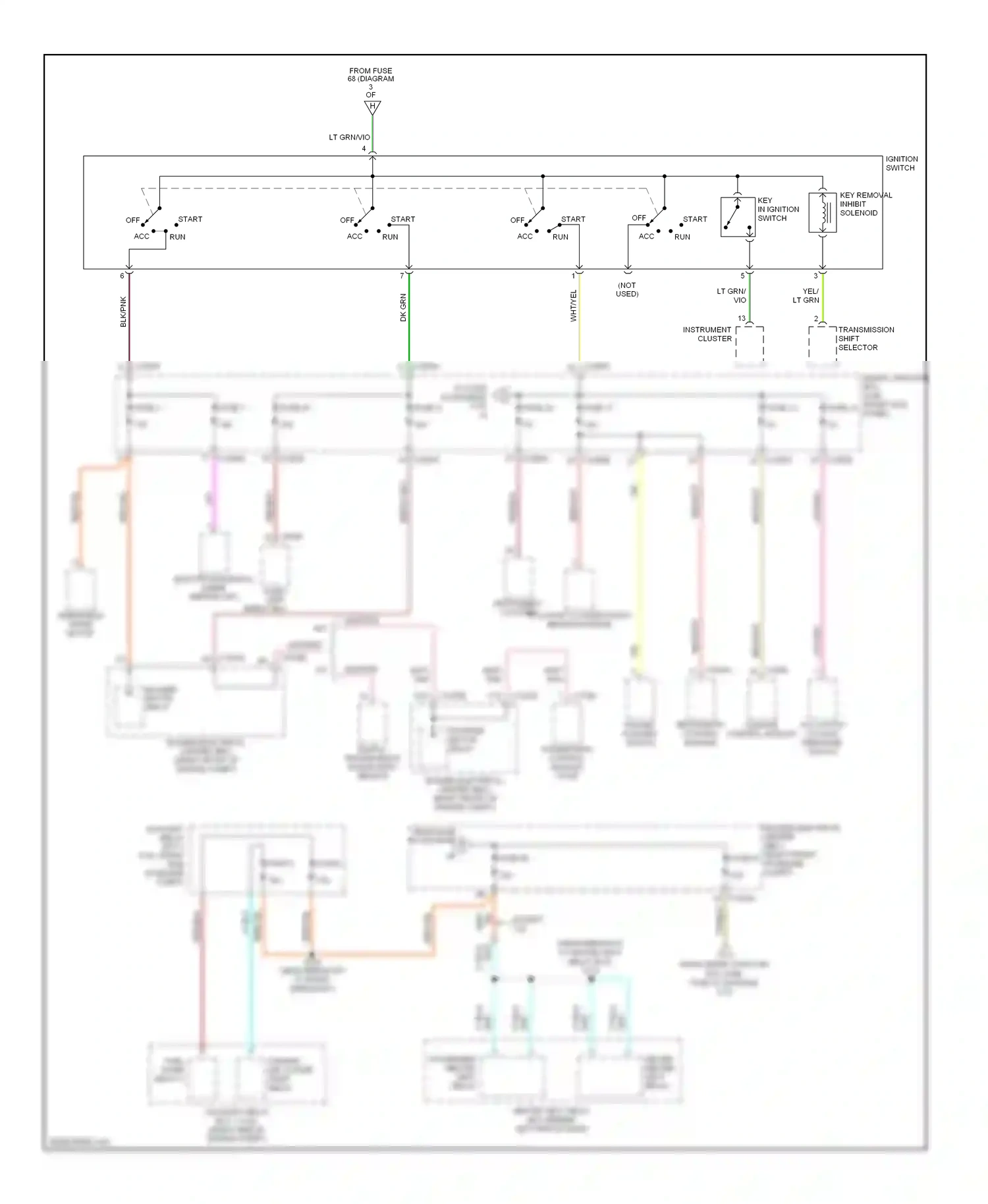 Wiring diagram vio/org for Ford Mustang V (2004-2009) (14 of 18)