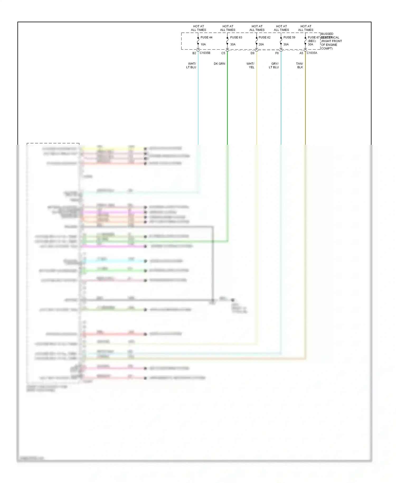 Wiring diagram yel for Ford Mustang V (2004-2009) (5 of 38)