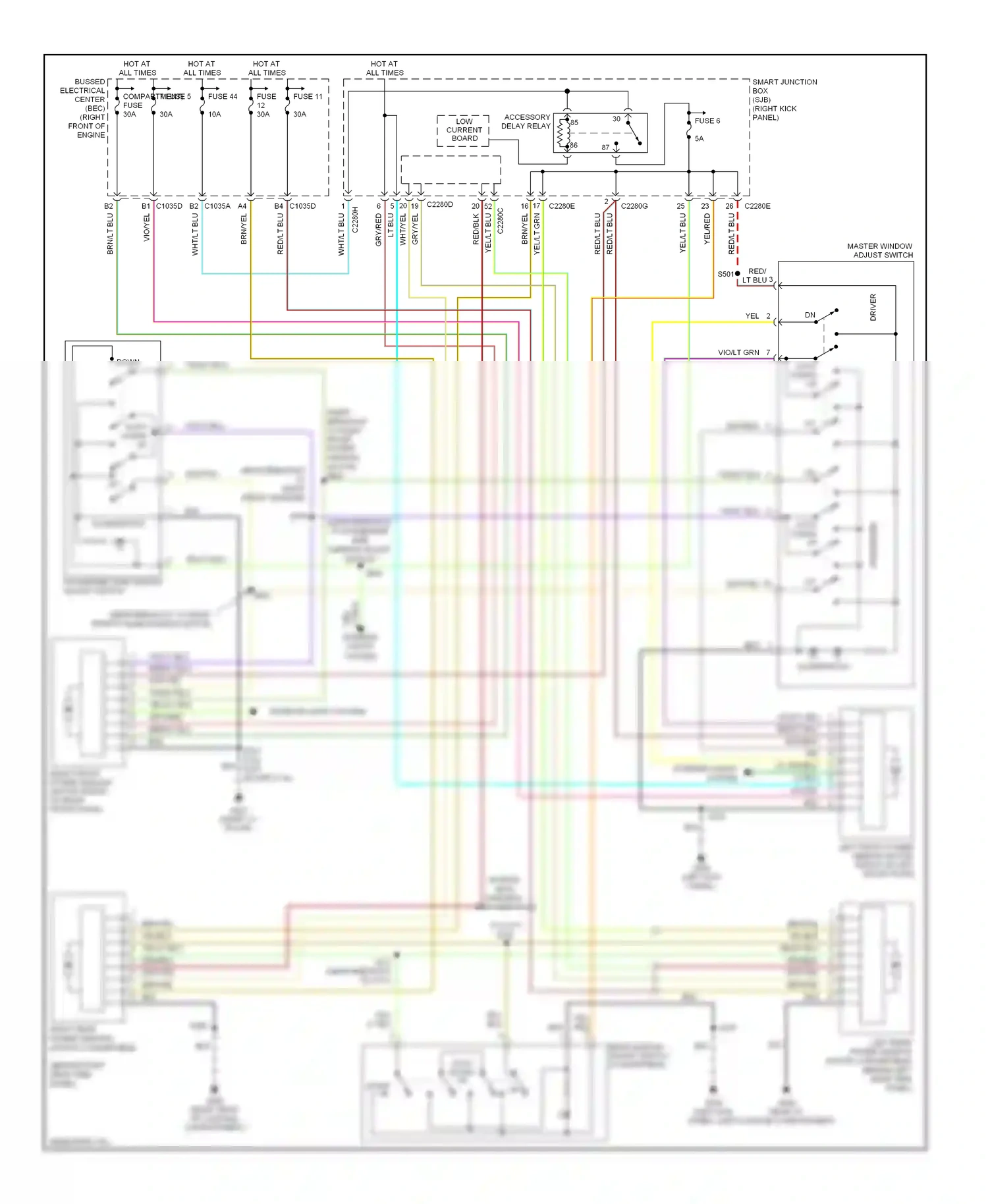 Wiring diagram yel for Ford Mustang V (2004-2009) (29 of 38)