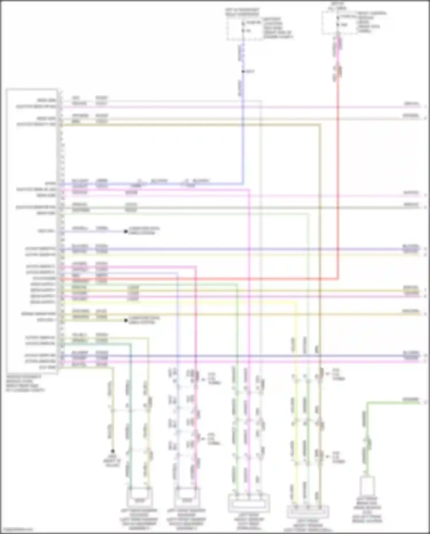 Mustang Ford VI facelift (2017-2023): Electronic suspension circuit (1 of 2)