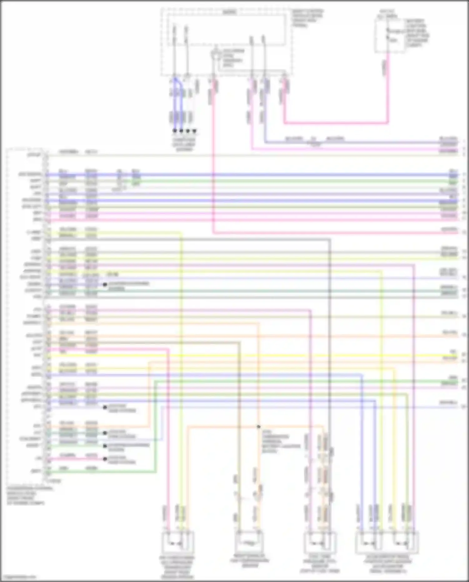Mustang Ford VI facelift (2017-2023): Wiring diagram engine performance 2.3l turbo (1 of 8)