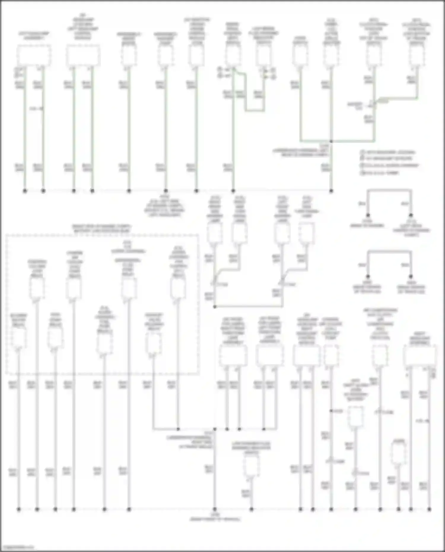Mustang Ford VI facelift (2017-2023): Ground distribution circuit (4 of 4)