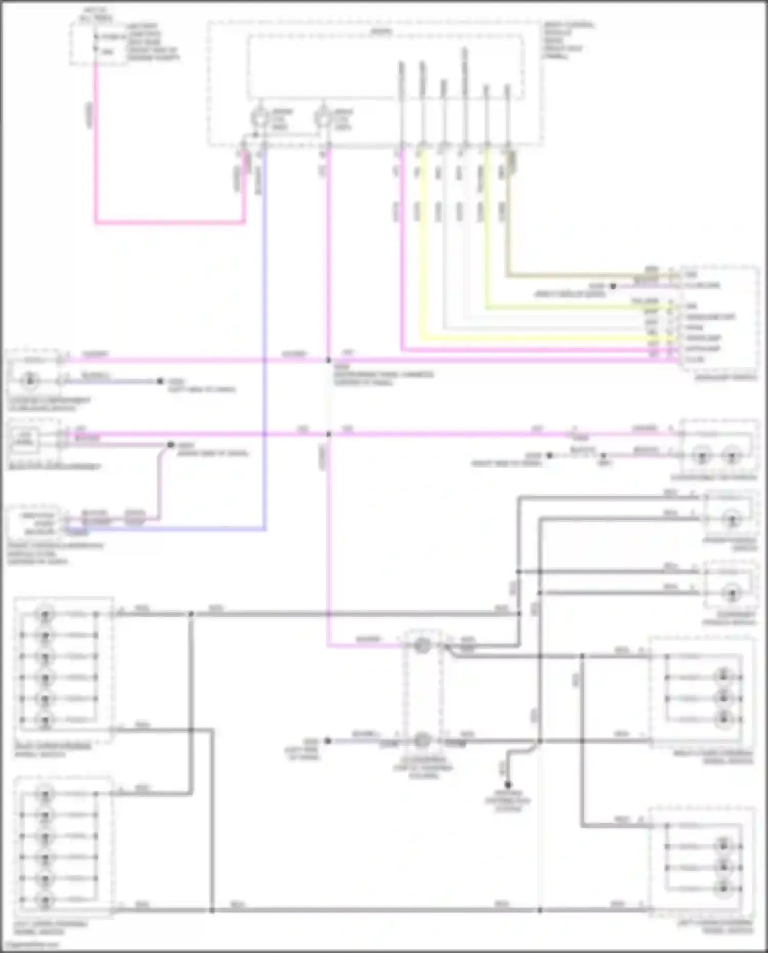 Mustang Ford VI facelift (2017-2023): Instrument illumination circuit