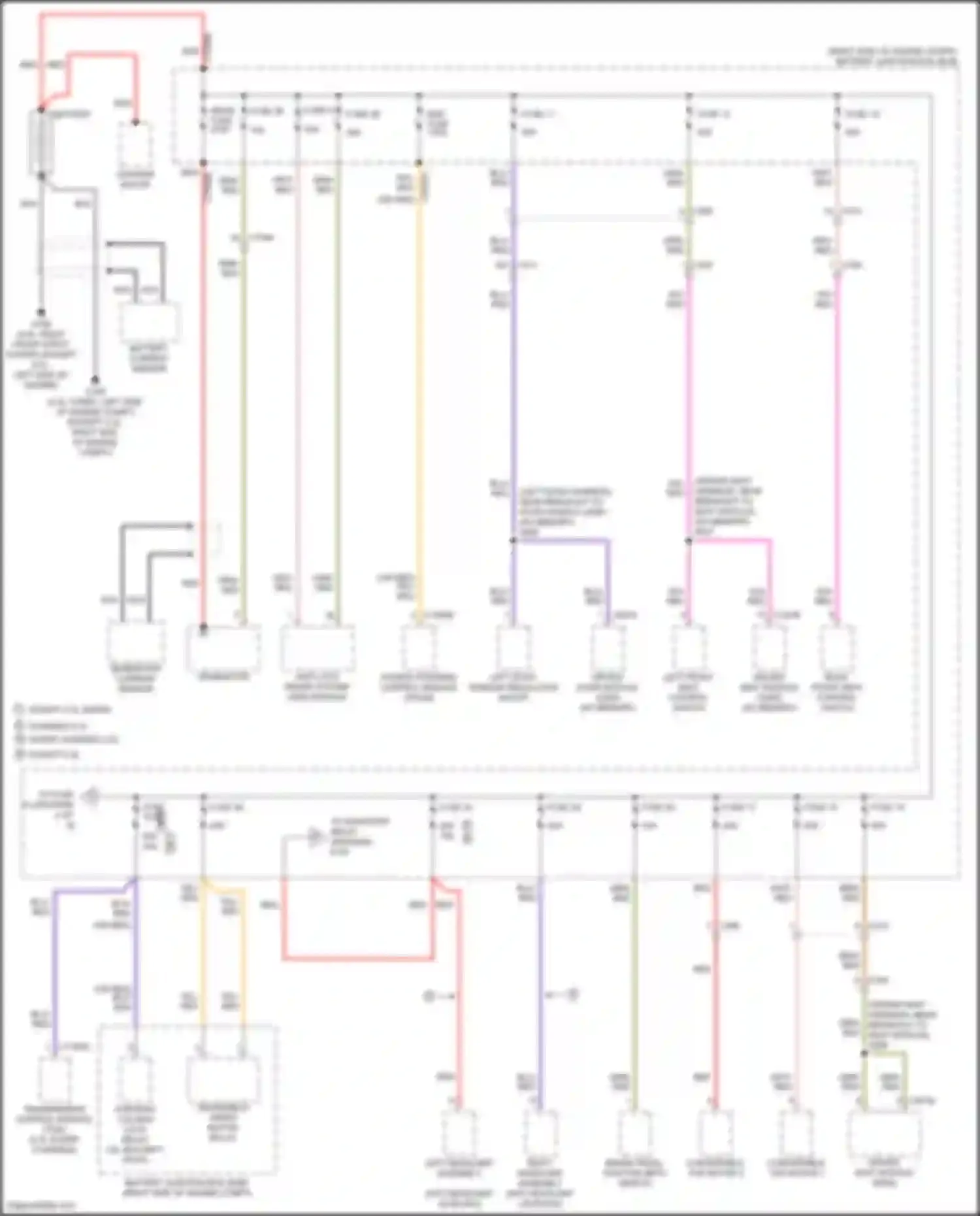 Mustang Ford VI facelift (2017-2023): Power distribution circuit (1 of 8)