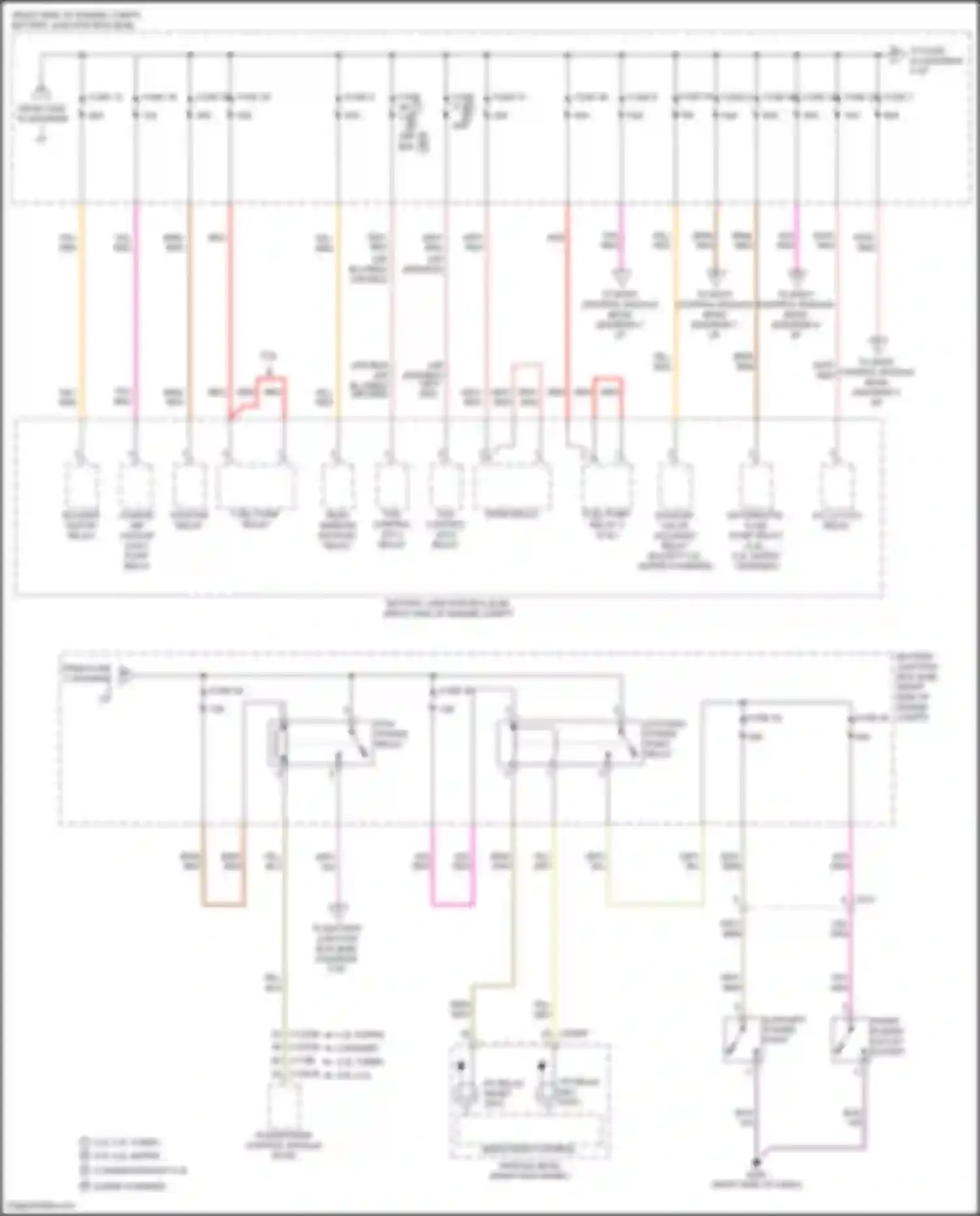 Mustang Ford VI facelift (2017-2023): Power distribution circuit (2 of 8)