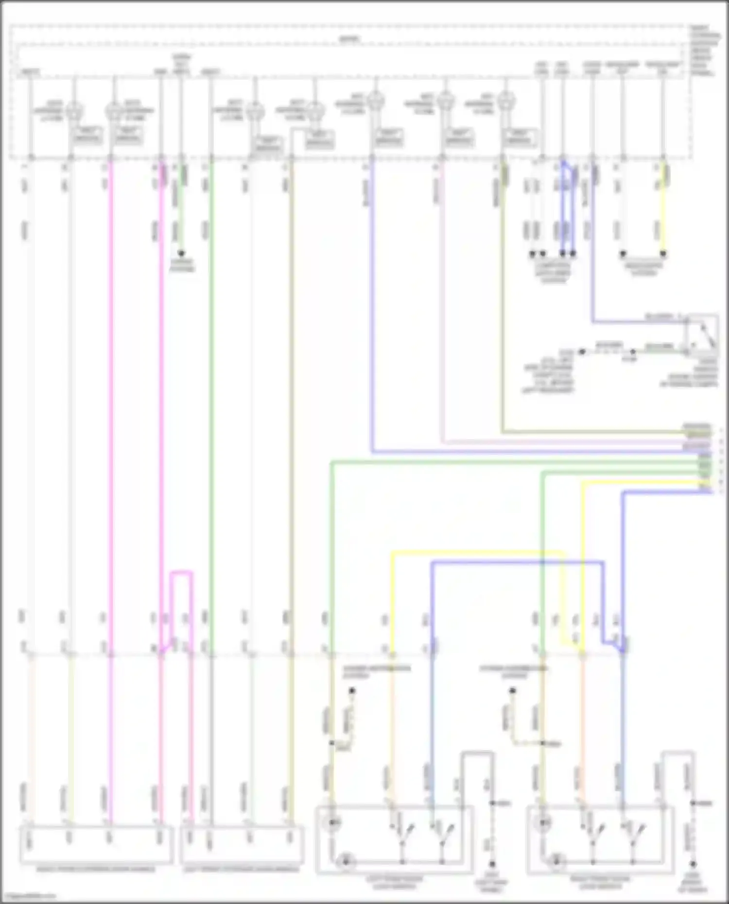 Mustang Ford VI facelift (2017-2023): Power door locks circuit, w/o memory (1 of 4)