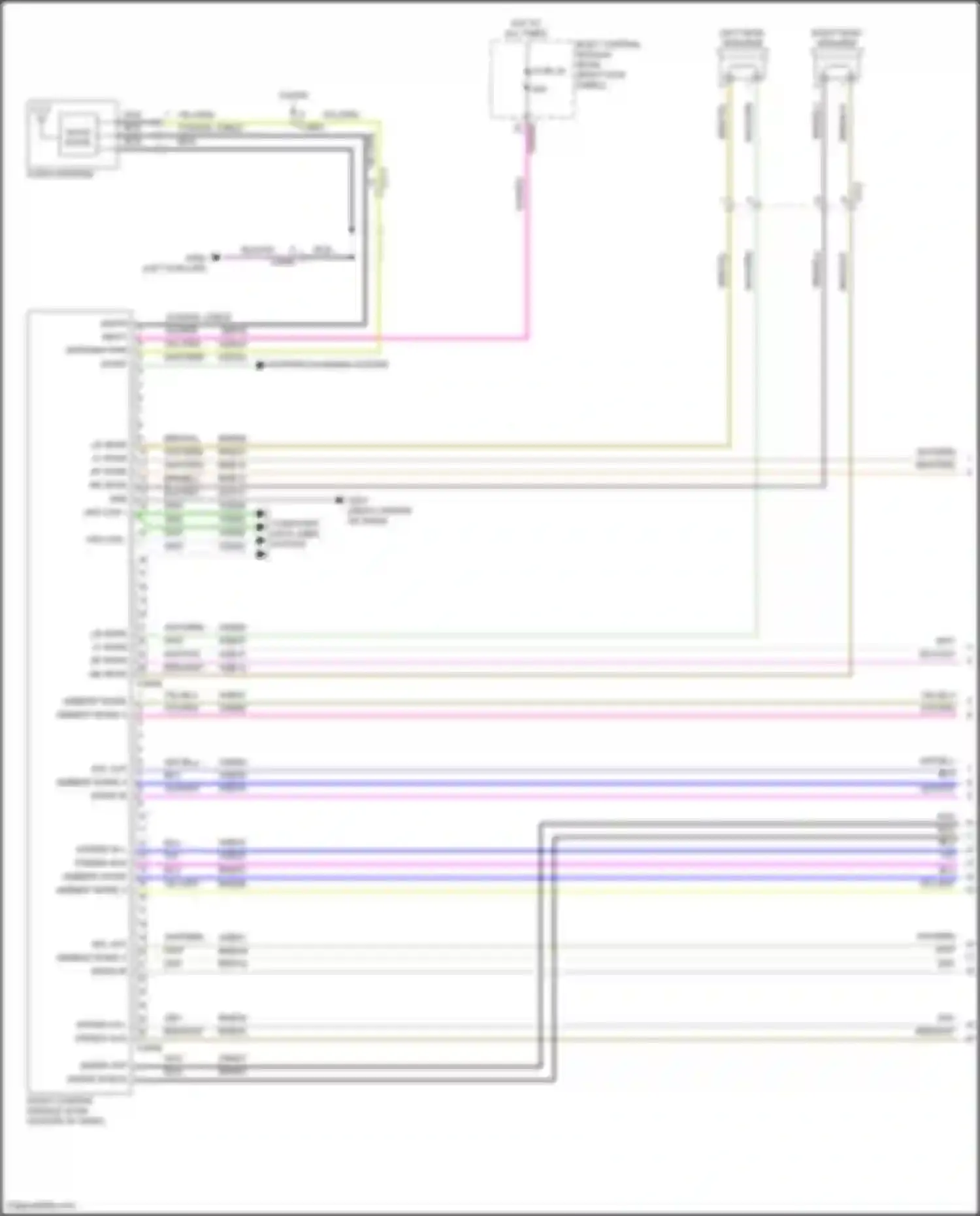 Mustang Ford VI facelift (2017-2023): Radio circuit, 6 speakers (1 of 5)