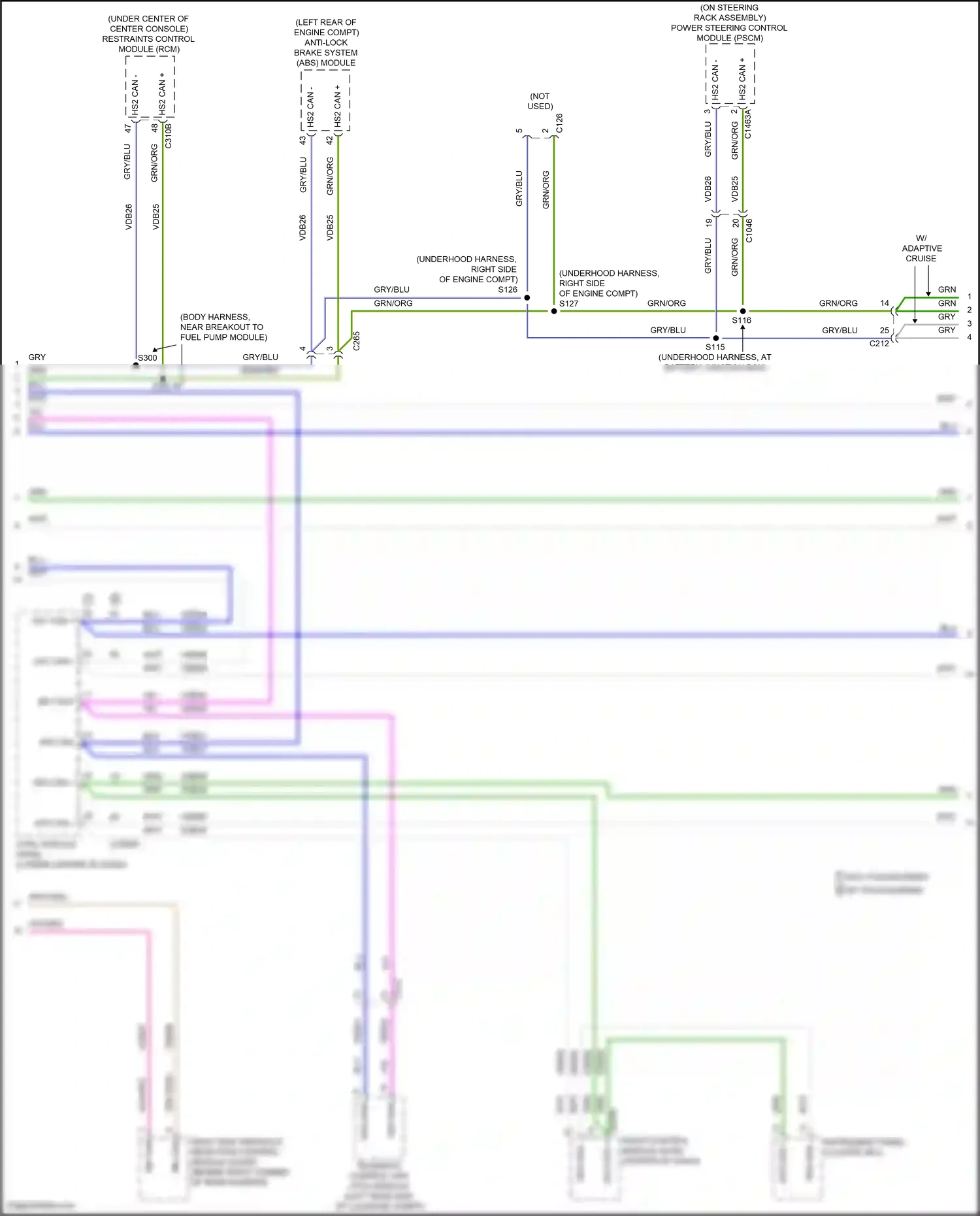 Wiring diagram blu for Ford Mustang VI facelift (2017-2023) (39 of 149)