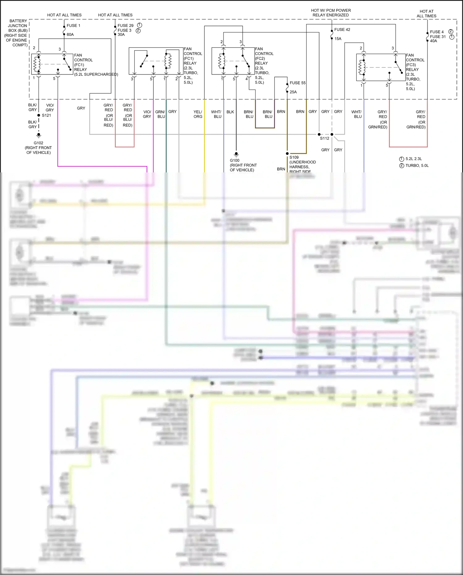 Wiring diagram blu for Ford Mustang VI facelift (2017-2023) (42 of 149)