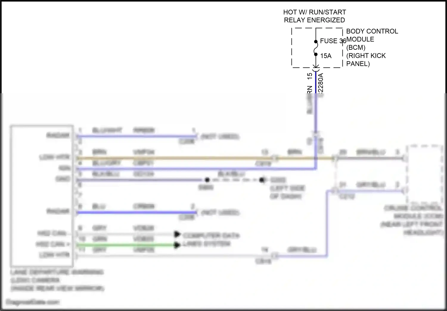 Wiring diagram blu for Ford Mustang VI facelift (2017-2023) (62 of 149)