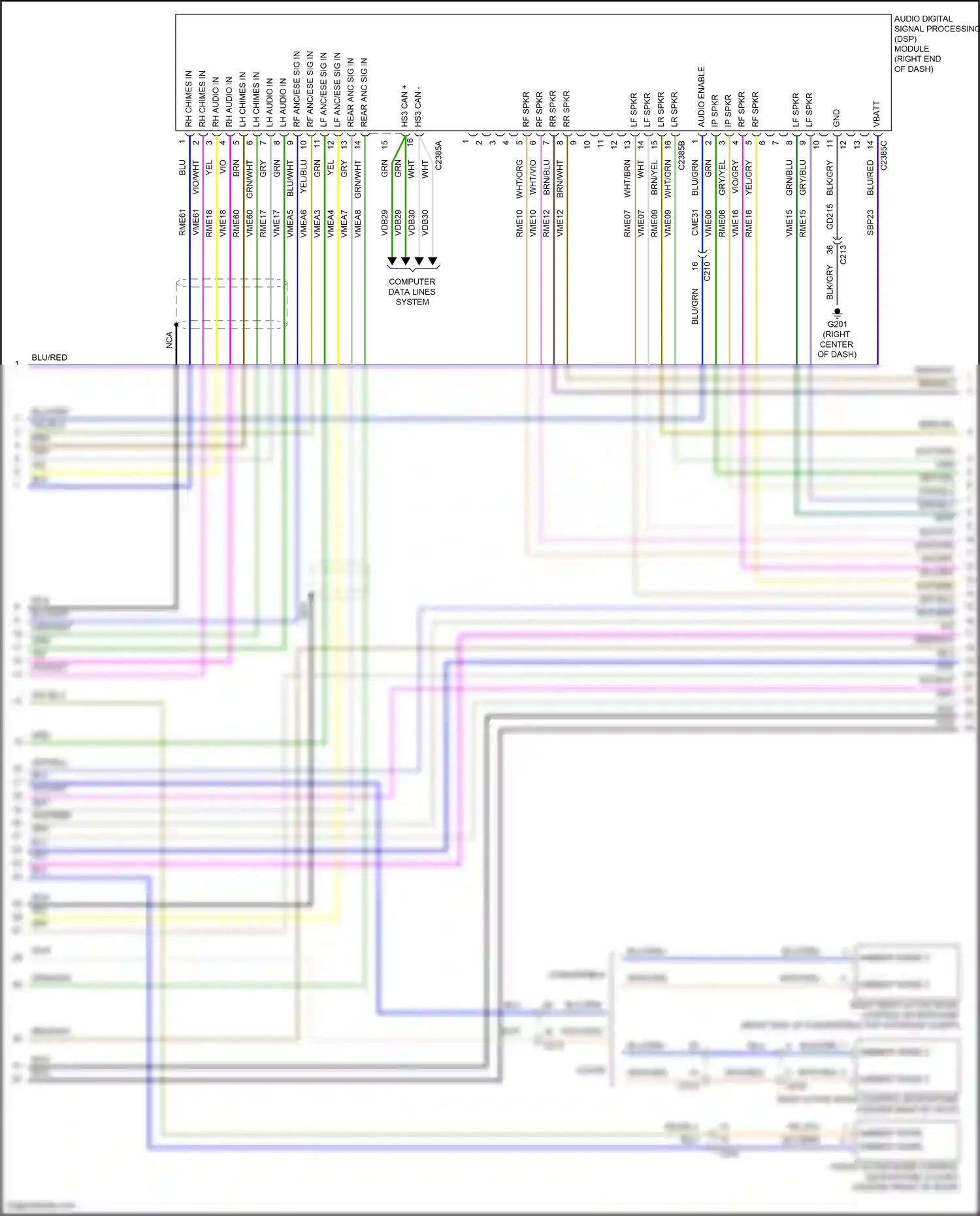 Wiring diagram blu for Ford Mustang VI facelift (2017-2023) (66 of 149)