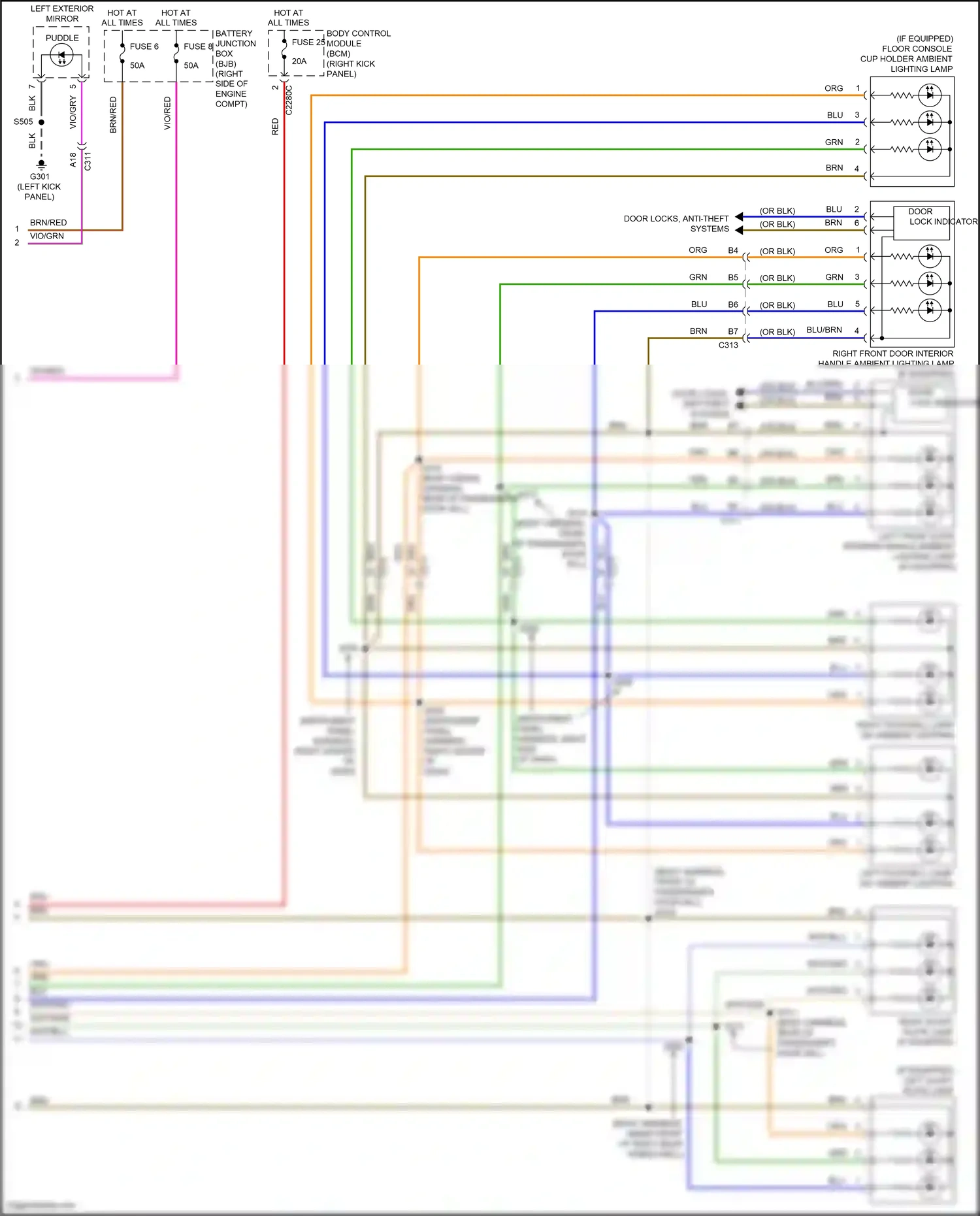 Wiring diagram blu for Ford Mustang VI facelift (2017-2023) (44 of 149)