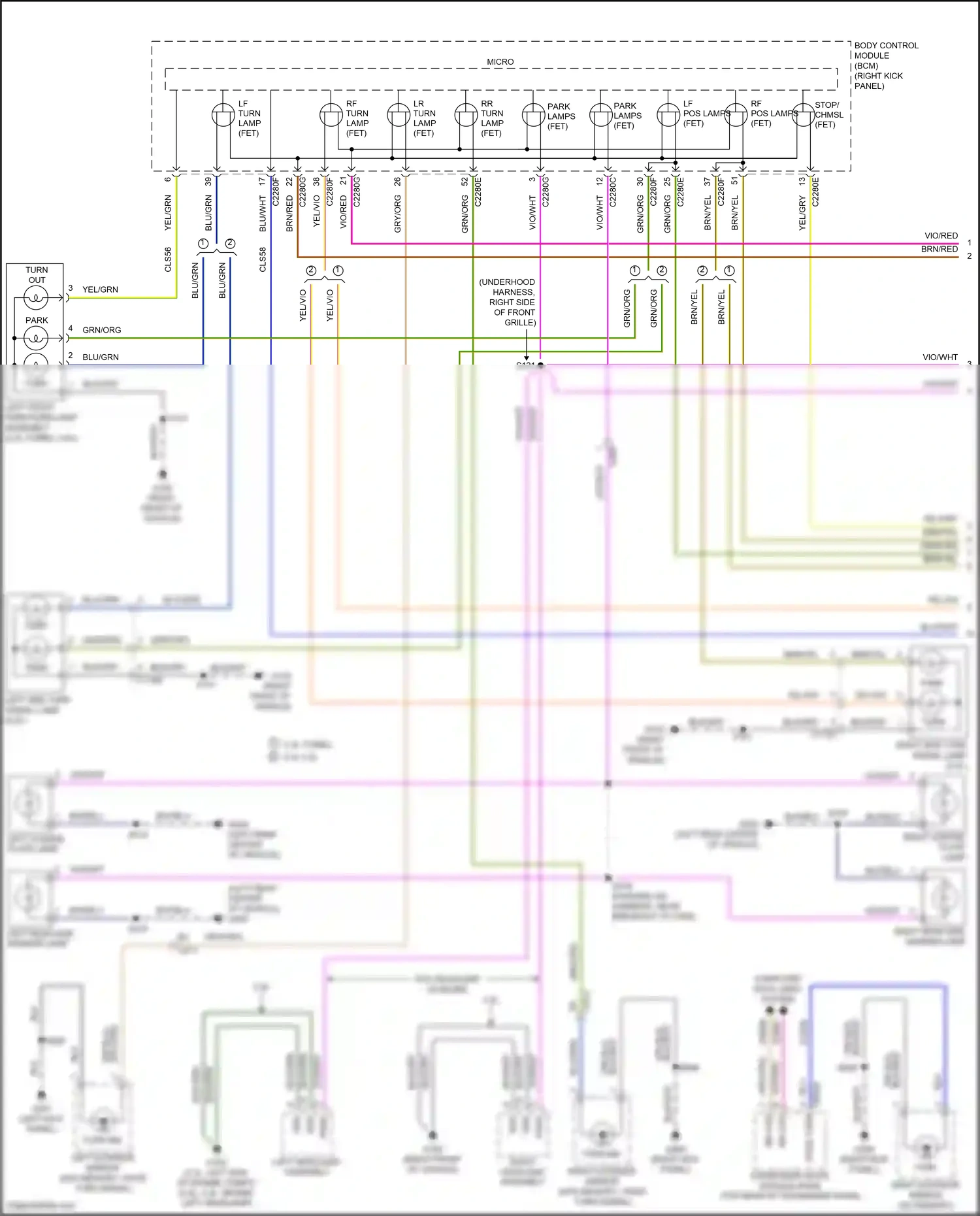 Wiring diagram blu/grn for Ford Mustang VI facelift (2017-2023) (4 of 71)