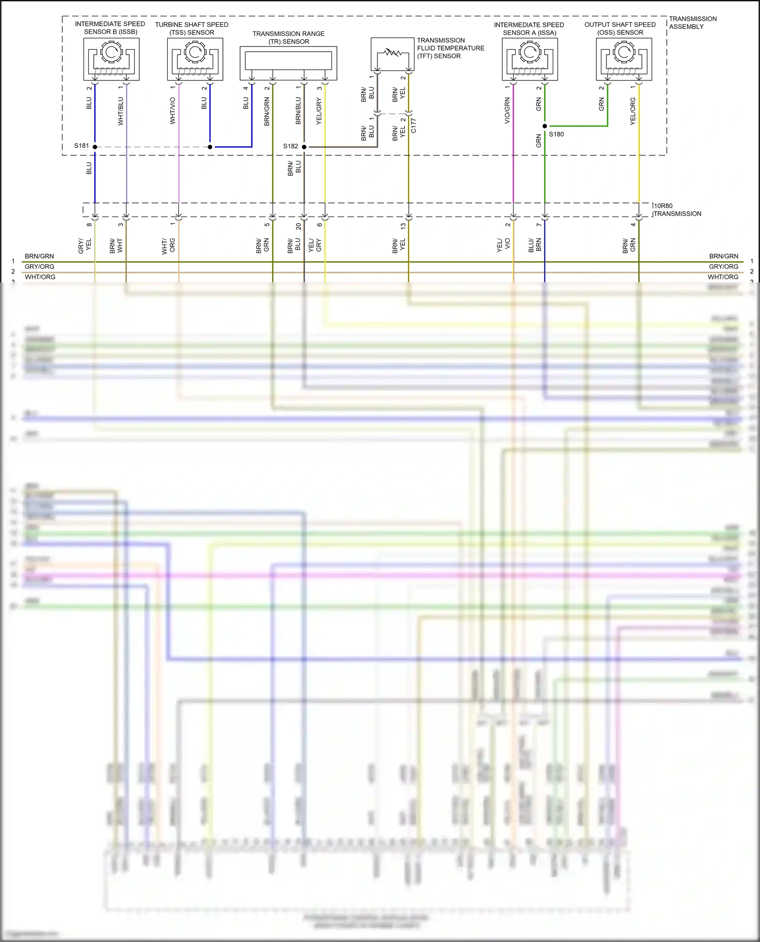 Wiring diagram blu/grn for Ford Mustang VI facelift (2017-2023) (62 of 71)