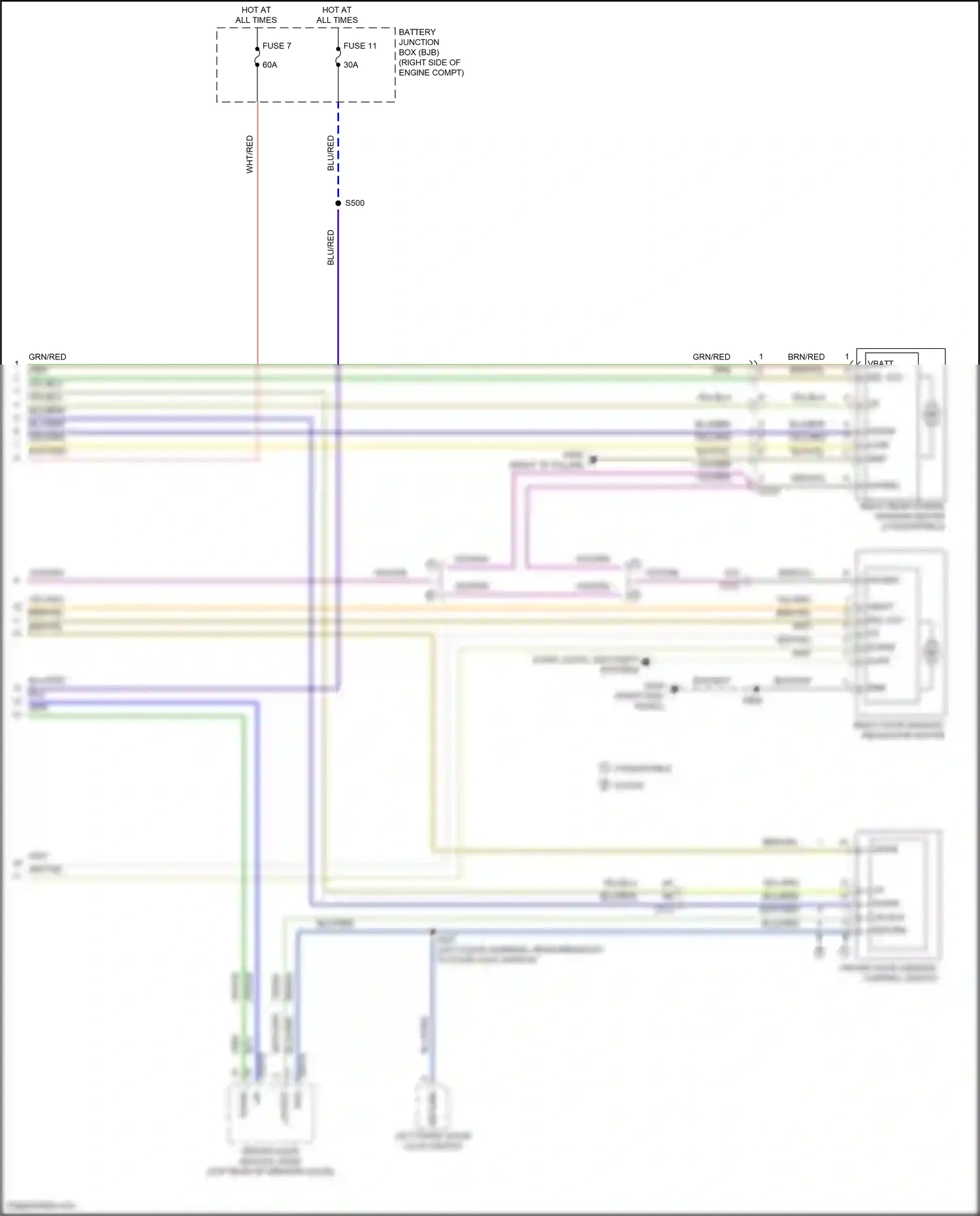 Wiring diagram blu/grn for Ford Mustang VI facelift (2017-2023) (28 of 71)