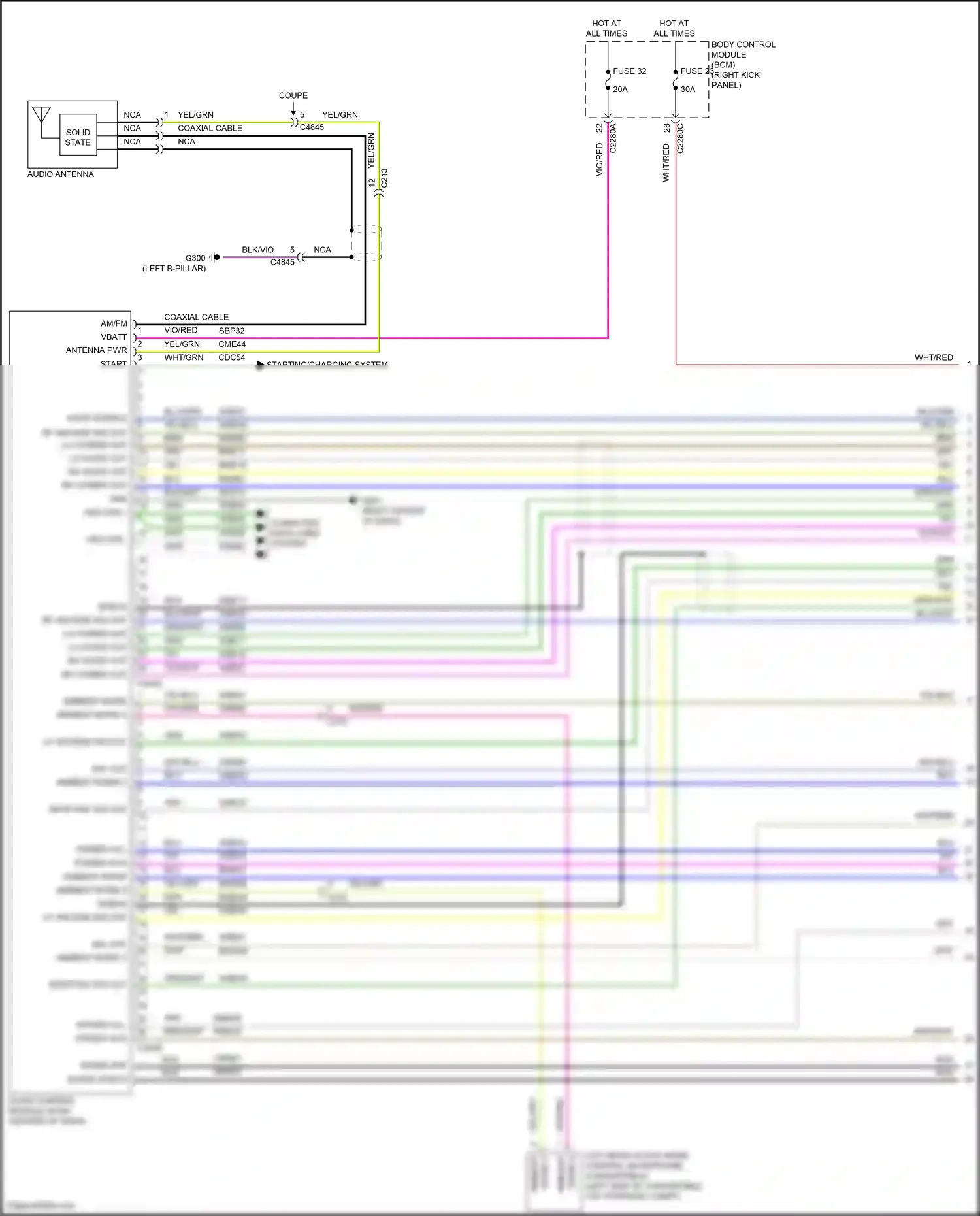Wiring diagram blu/grn for Ford Mustang VI facelift (2017-2023) (23 of 71)