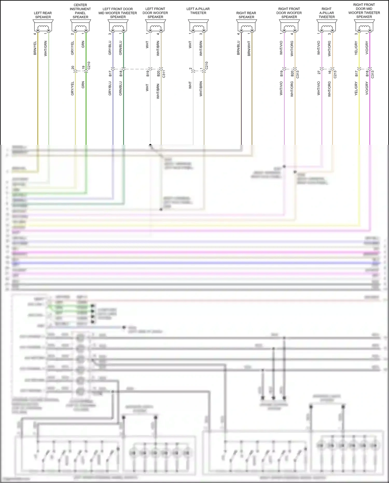 Wiring diagram computer data lines system for Ford Mustang VI facelift (2017-2023) (69 of 96)