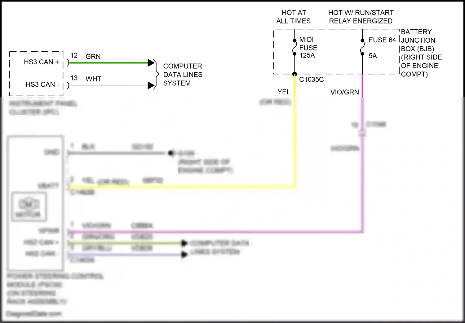 Wiring diagram computer data lines system for Ford Mustang VI facelift (2017-2023) (41 of 96)