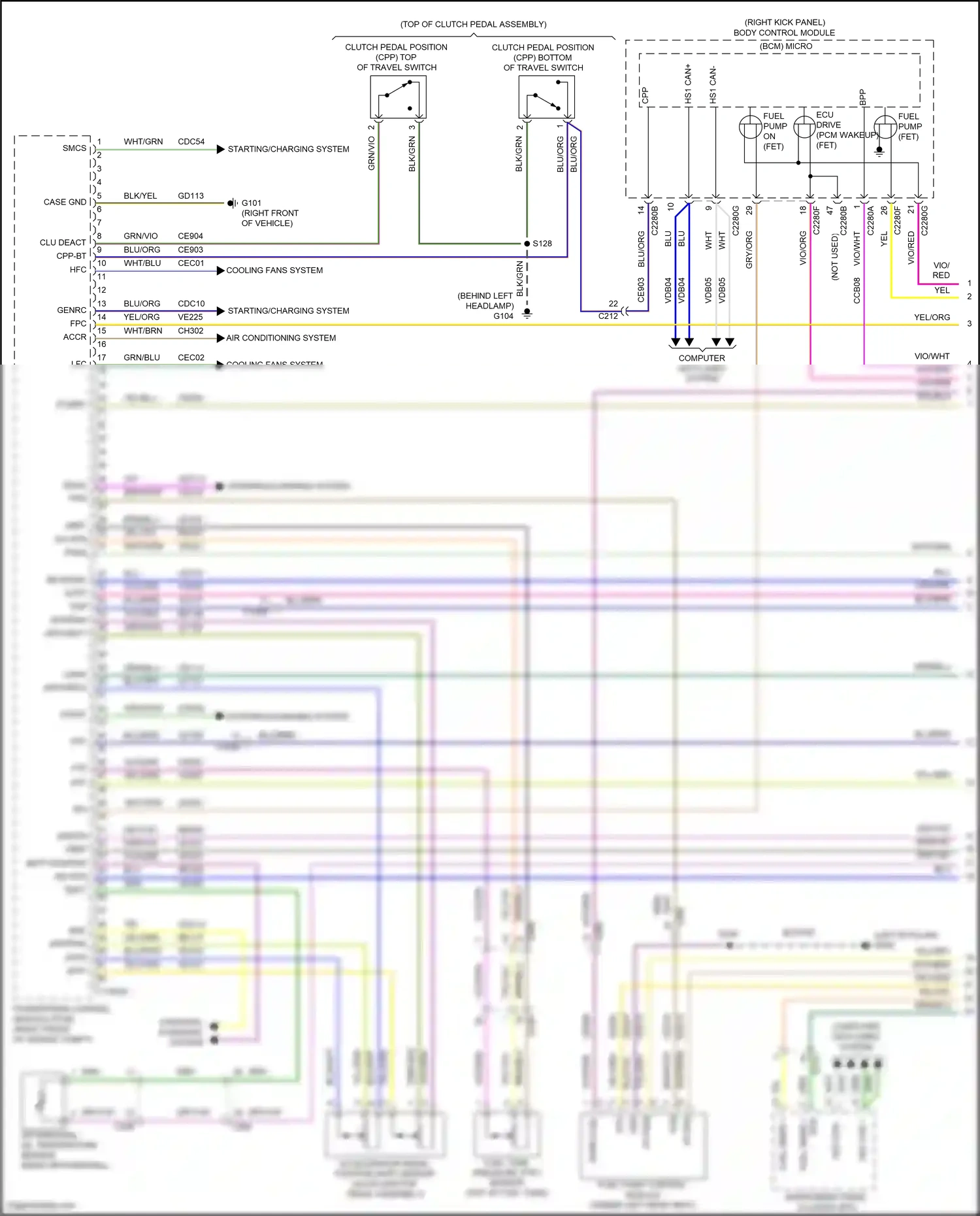 Wiring diagram computer data lines system for Ford Mustang VI facelift (2017-2023) (94 of 96)