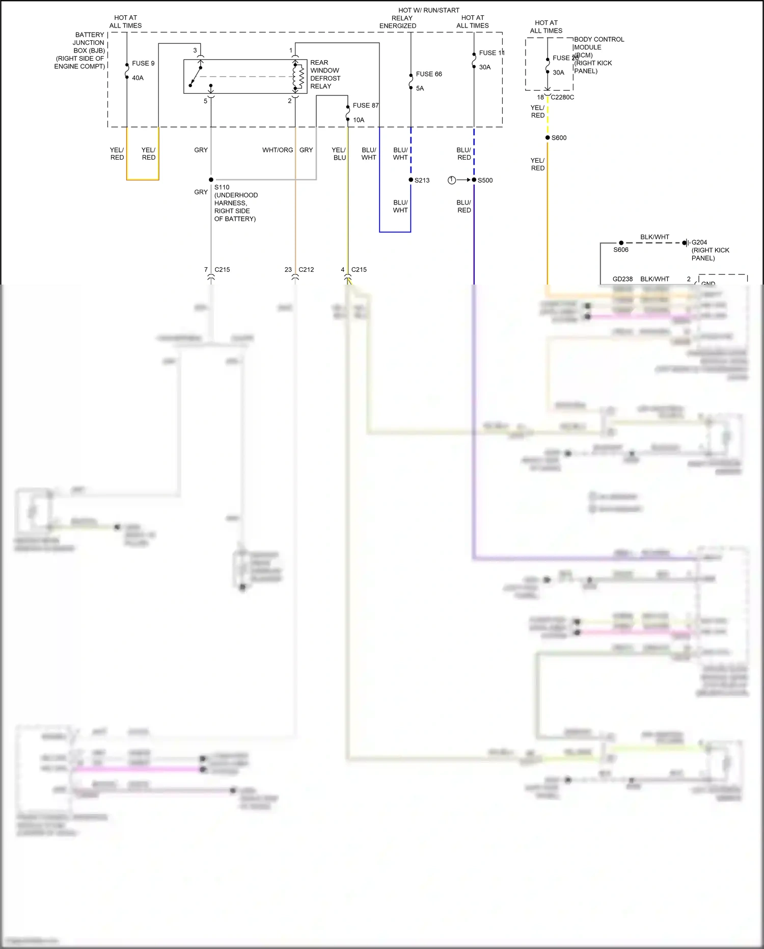 Wiring diagram computer data lines system for Ford Mustang VI facelift (2017-2023) (87 of 96)