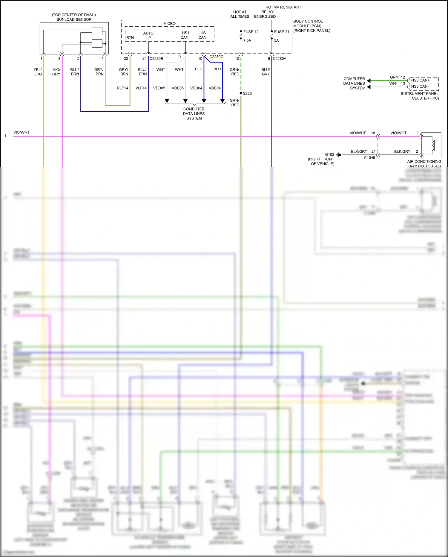 Wiring diagram computer data lines system for Ford Mustang VI facelift (2017-2023) (85 of 96)