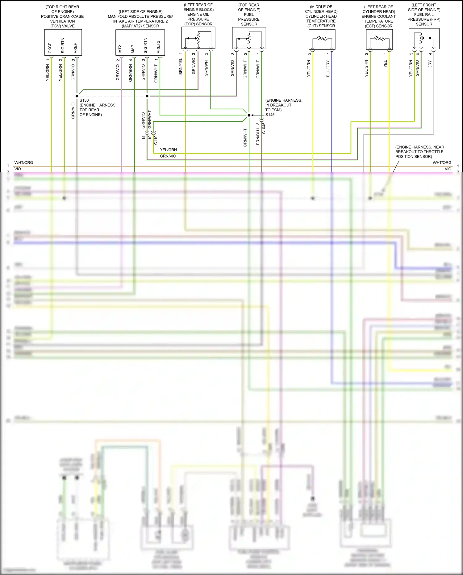 Wiring diagram fuel pump control module for Ford Mustang VI facelift (2017-2023) (2 of 5)