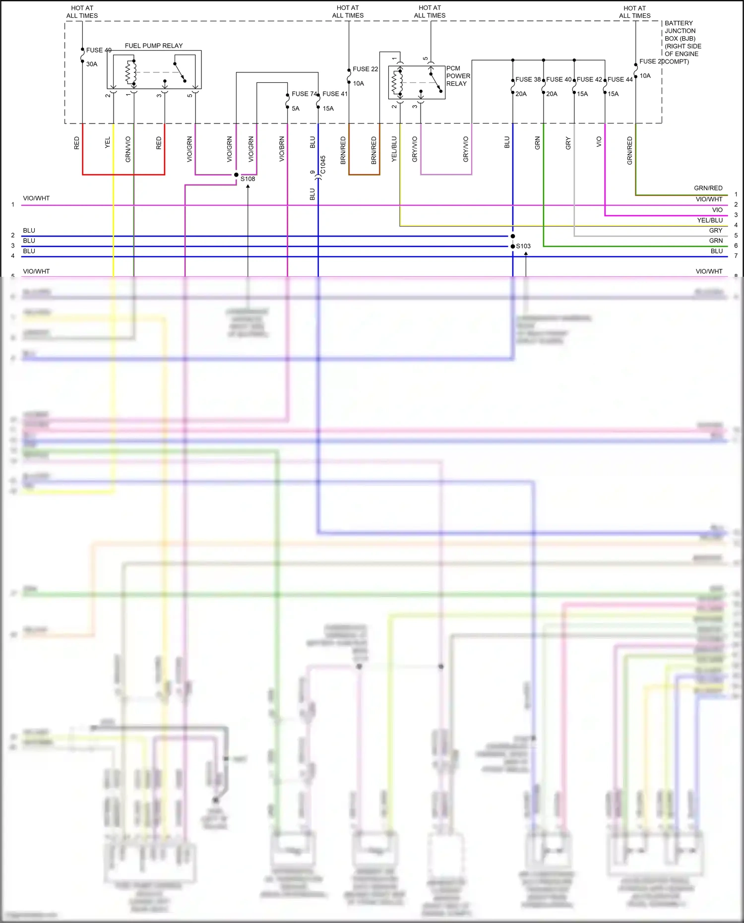 Wiring diagram generator current sensor for Ford Mustang VI facelift (2017-2023) (4 of 6)