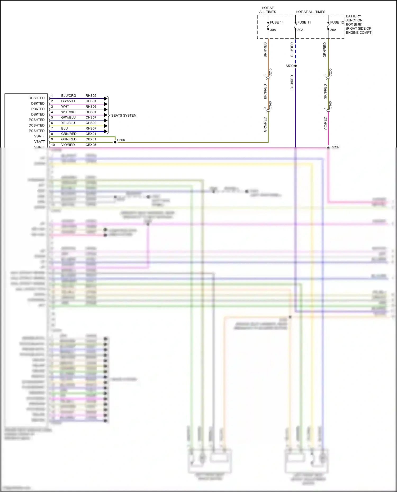 Wiring diagram hall effect rtn for Ford Mustang VI facelift (2017-2023) (1 of 1)