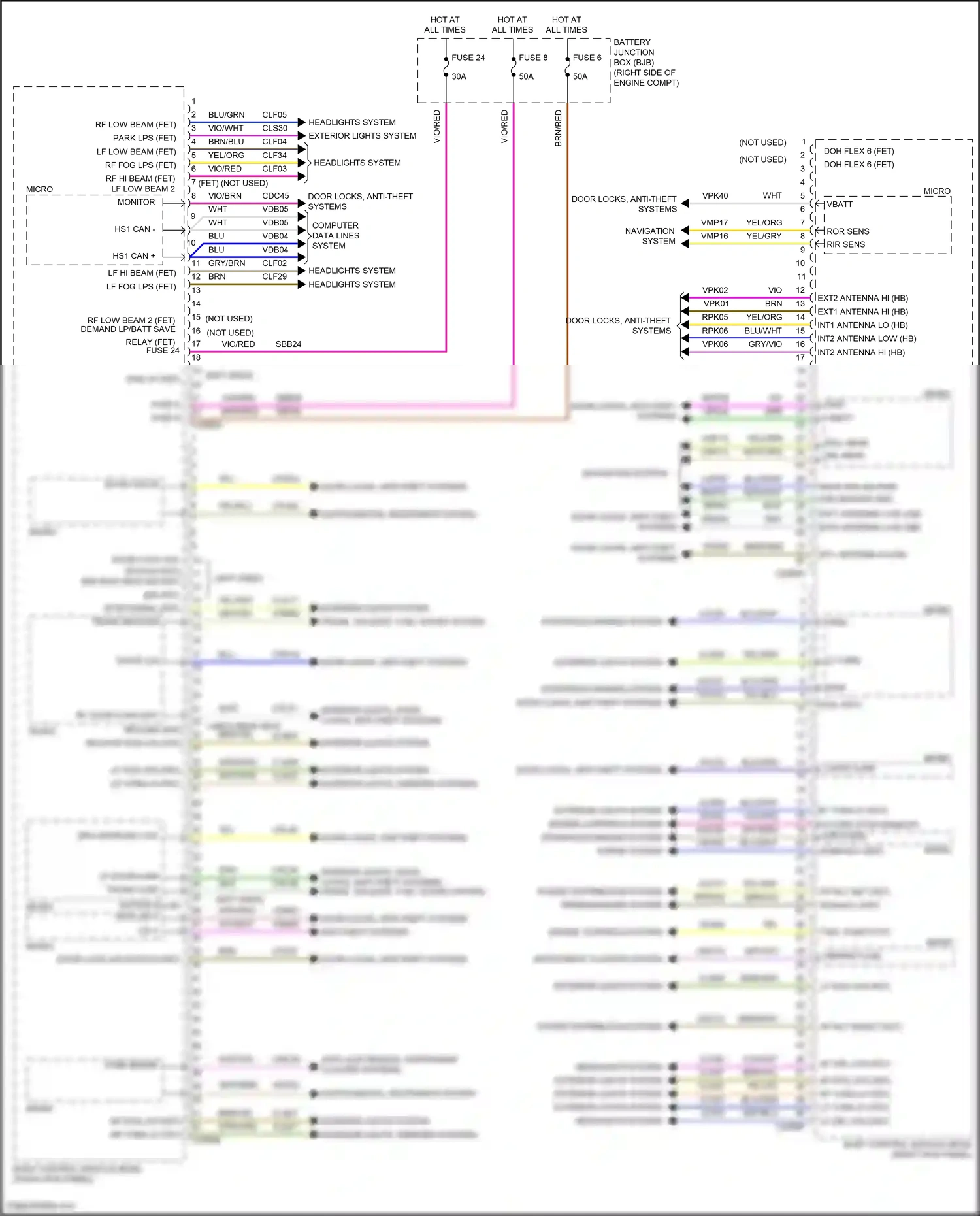 Wiring diagram micro - for Ford Mustang VI facelift (2017-2023) (3 of 57)