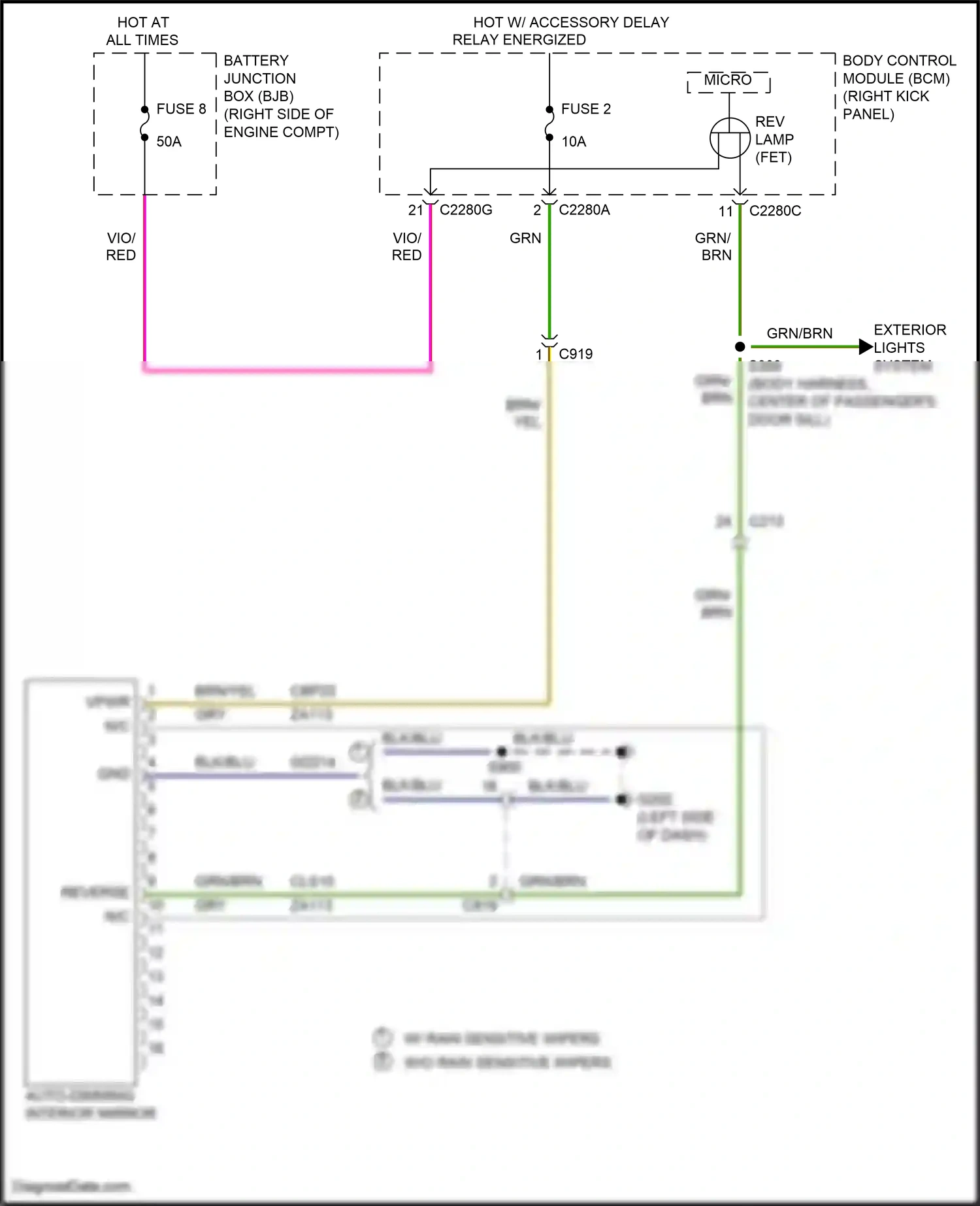Wiring diagram micro - for Ford Mustang VI facelift (2017-2023) (28 of 57)